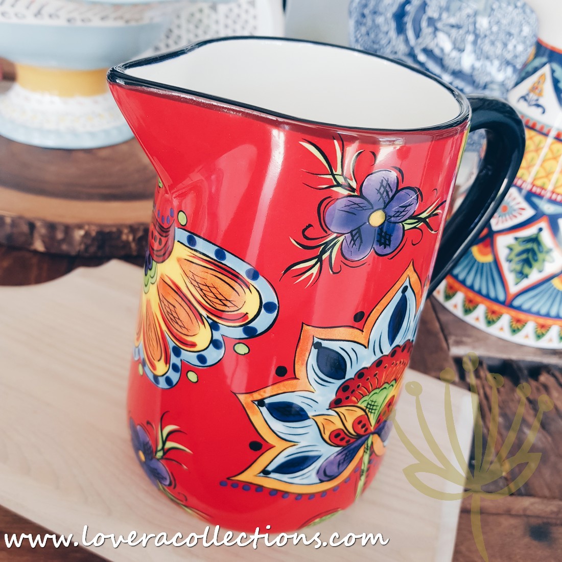 Vibrant Colorful Glass Pitchers - 50% Off Clearance Sale - Perfect for Iced Tea, Lemonade & Summer Beverages