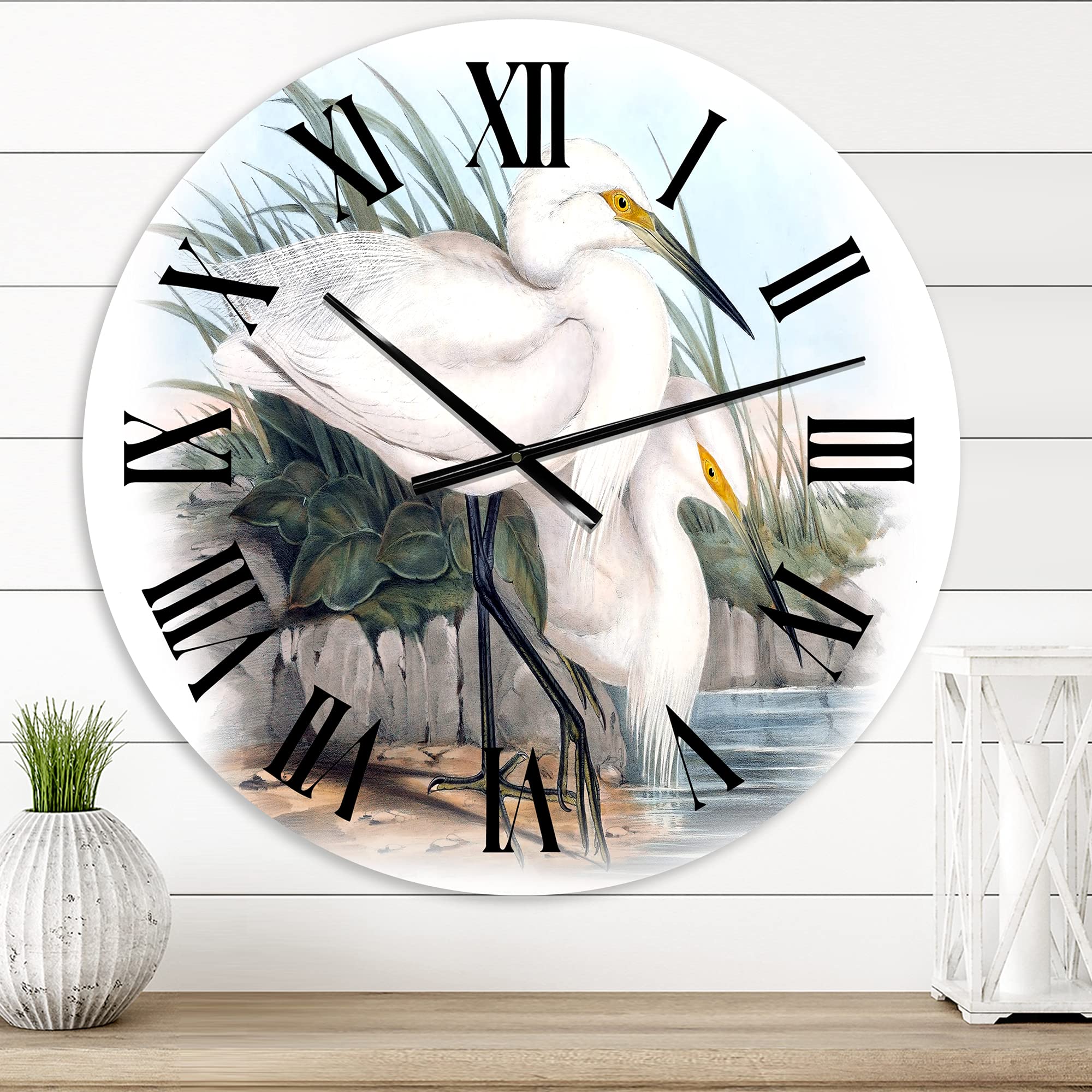 Vintage Bird Life Wall Clock - Large Traditional Wall Clock with Animal Design for Living Room, Bedroom, Office Decor | Perfect Home & Office Decoration Gift