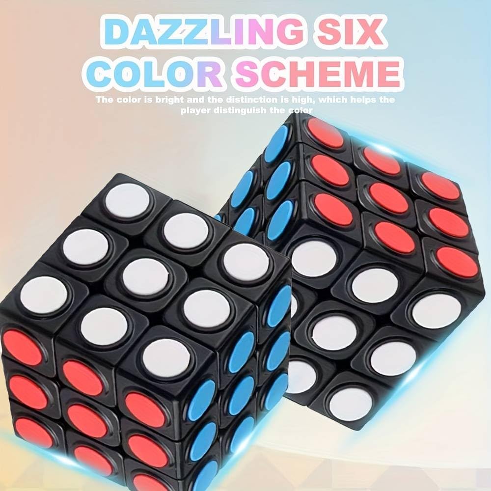 3x3 Rubik's Cube Speed Puzzle - Fast & Smooth Brain Teaser Toy for Kids & Adults | Color Matching Mind Game | Perfect Gift for Birthdays, Parties & Stress Relief | Great for Improving Focus & Problem-Solving Skills