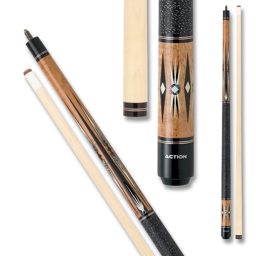 Premium Honey & Black White Pool Cue Stick for Professional Billiards Players - Perfect for Home Game Rooms, Bars, and Competitive Tournaments