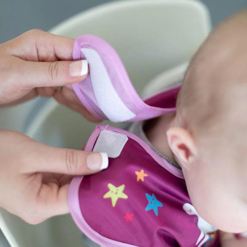 Bumkins SuperBib 3 Pack - Waterproof Baby Bibs for Messy Eaters | Soft, Adjustable & Easy Clean Feeding Bibs for Infants & Toddlers | Perfect for Meal Time, Daycare & Travel