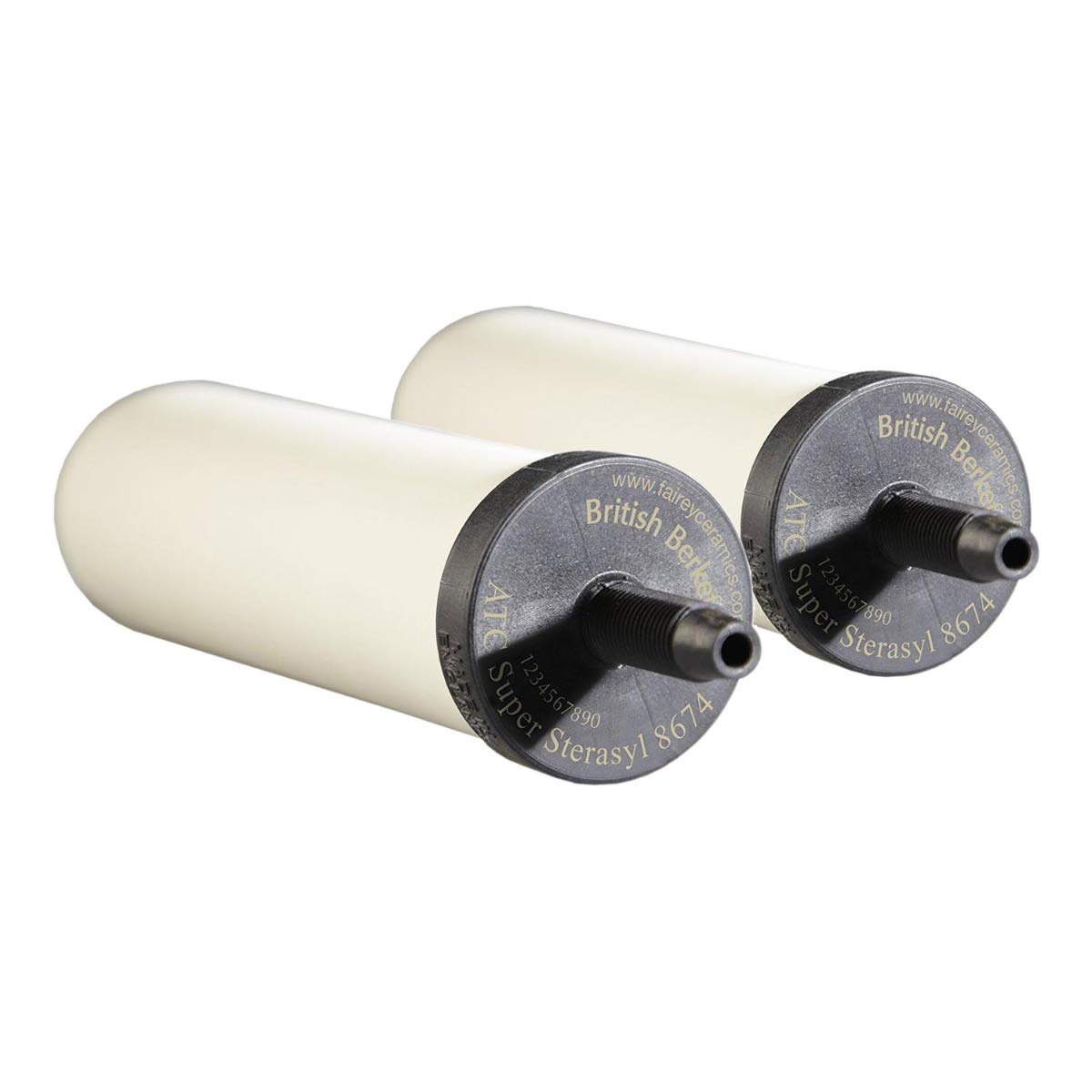 Doulton W9121214/British Berkefeld W9121215 0.5 Micron ATC Super Sterasyl Ceramic Water Filter Replacement Cartridges (2 Pack) - Perfect for Camping, Emergency Preparedness & Home Gravity Water Filtration Systems