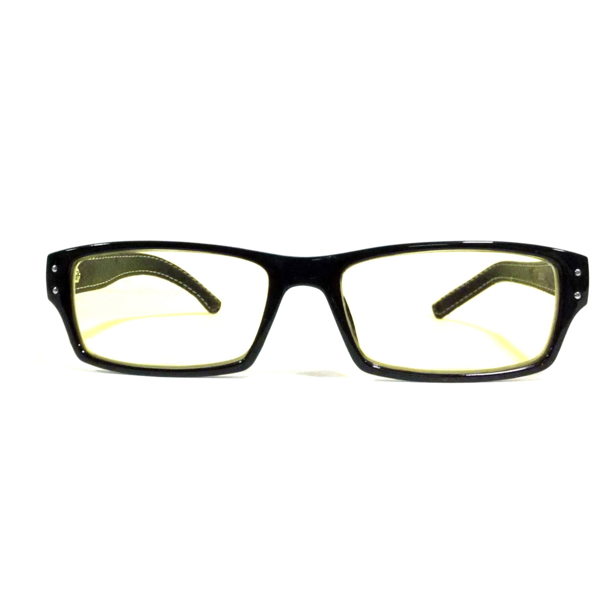 Anti-Glare Night Driving Glasses for Men & Women - Large Rectangle Frame with UV Protection - Reduce Headlight Glare for Safer Night Driving