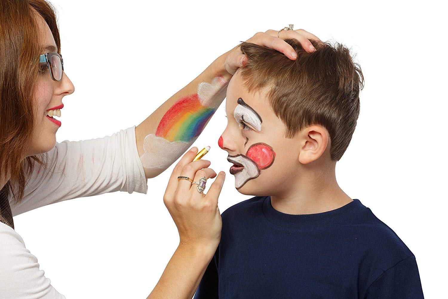 Safe Non-Toxic Face & Body Paint Crayons for Kids & Adults - 32 Color Halloween Makeup Kit | Made in Taiwan | Perfect for Costume Parties, School Events & Festivals