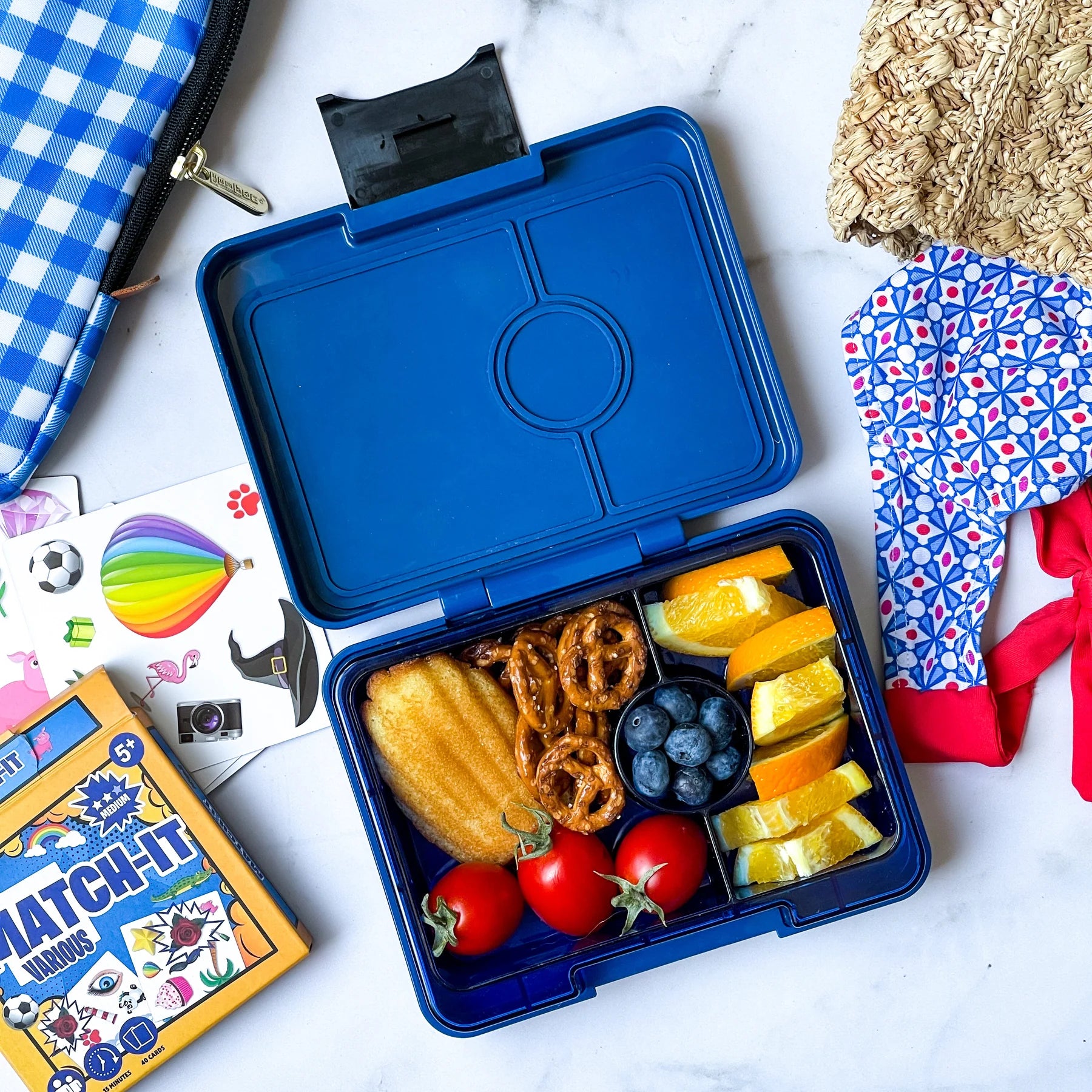 Yumbox Snack Size Bento Box - Leak-Proof Kids Lunch Box with 5 Compartments | Perfect for School, Picnics & On-the-Go Healthy Snacks