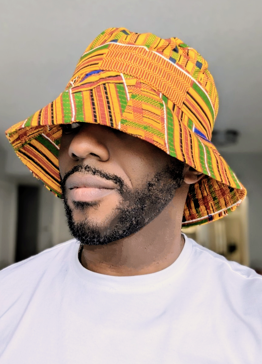Stylish African Print Kente Bucket Hat - Dupsie's AfroFusion Elegance DPBH3227 for Women & Men | Perfect for Festivals, Beach Outings & Cultural Events