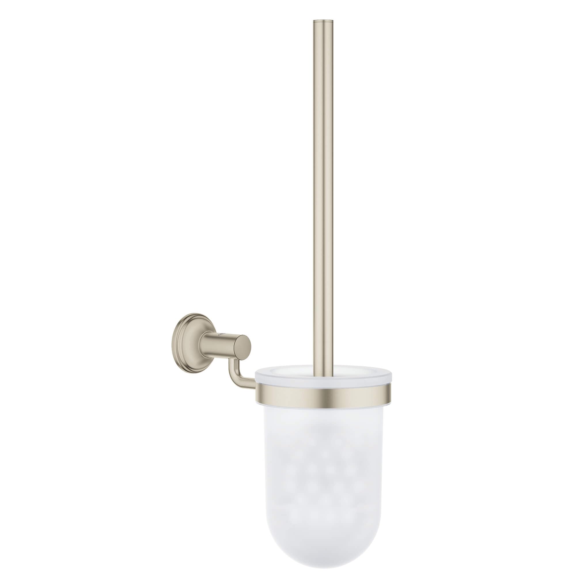 Growe 40658EN1 Essentials Authentic Toilet Set in Brushed Nickel InfinityFinish - Durable Bathroom Fixture for Modern Homes & Commercial Spaces