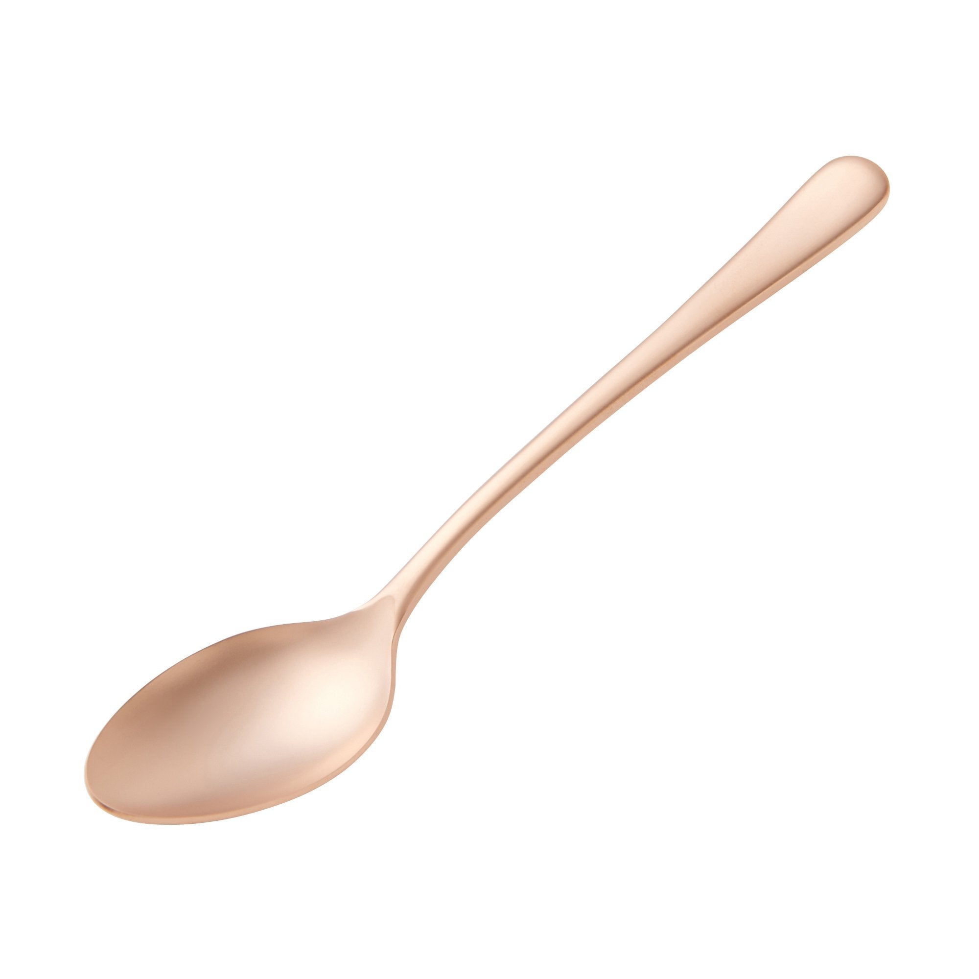 Elegant Pink Gold Tea Spoon - Premium Stainless Steel Dessert Spoon for Tea, Coffee, and Desserts - Perfect for Afternoon Tea, Gifts, and Home Dining