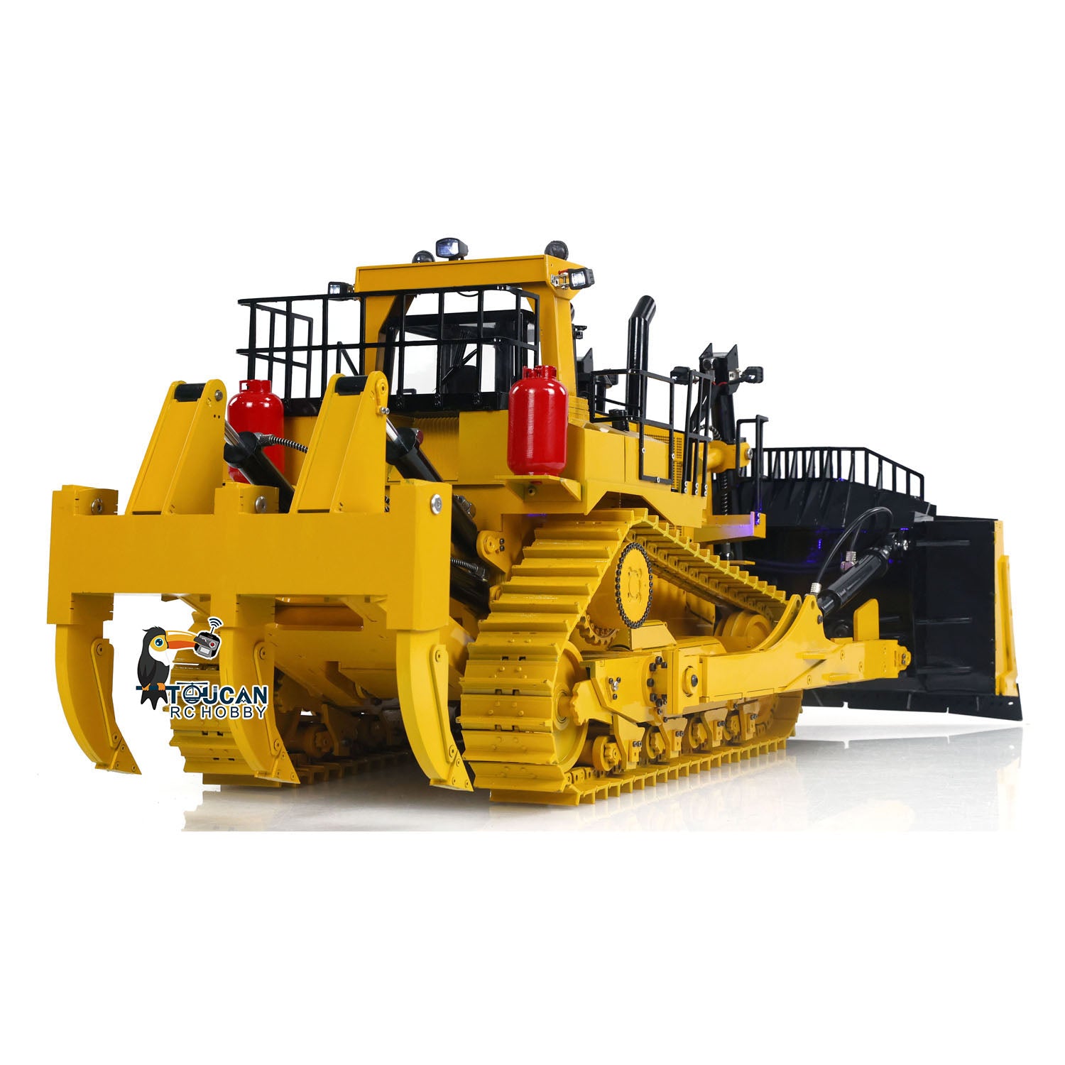 1/14 Scale TOUCAN D11T Hydraulic RC Bulldozer - Metal Remote Controlled Dozer, RTR with Paladin PL18EV for DIY Hobby & Construction Model Enthusiasts | Perfect for Off-Road Adventure, Backyard Digging & RC Competitions