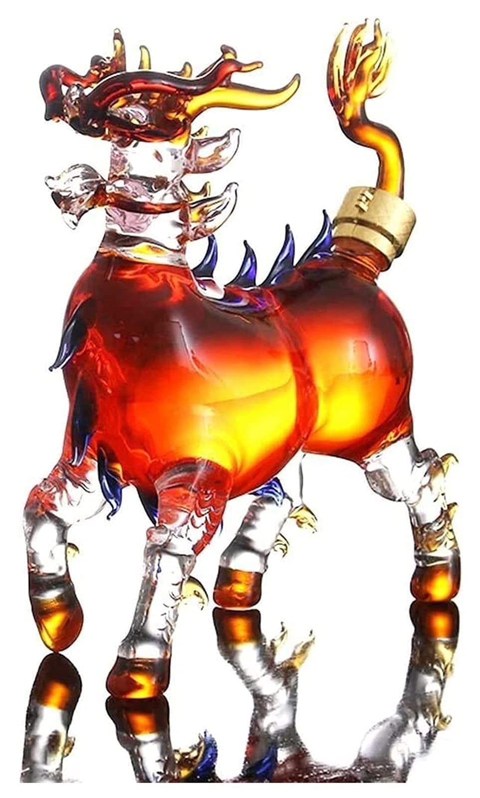 Premium Whiskey Decanter Set - Handcrafted Glass Decanter for Wine, Brandy, Tequila, Bourbon & Rum with Elegant Animal Design | Perfect Father's Day & Anniversary Gift for Men | Ideal for Home Bars, Dinner Parties & Special Occasions