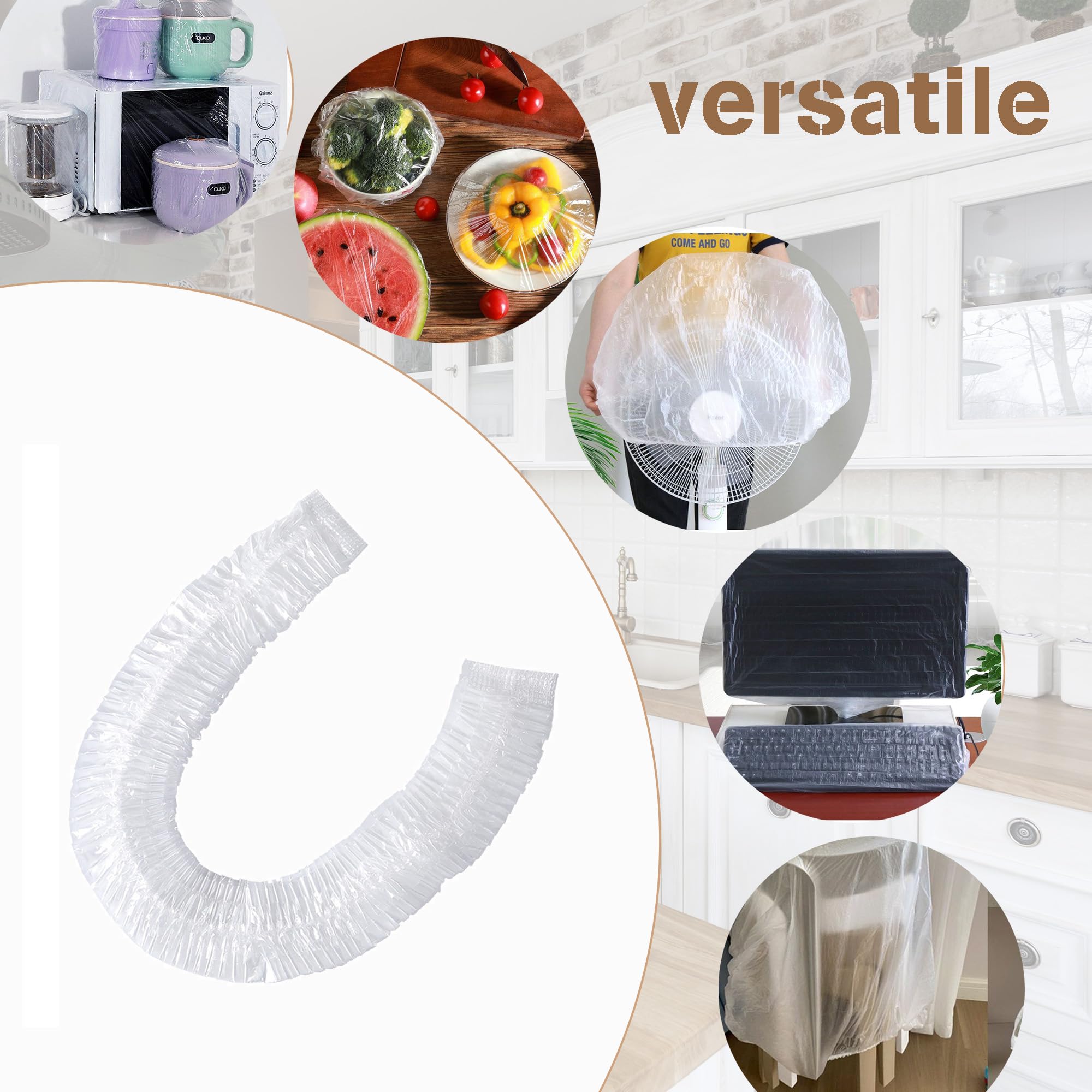 30PCS Clear Disposable Kitchen Appliance Covers - Thickened Elastic Dust Protector for Oven, Air Fryer, Blender, Toaster, Pressure Cooker (S/M/L) - Keep Appliances Clean & Dust-Free While Storing or Not in Use
