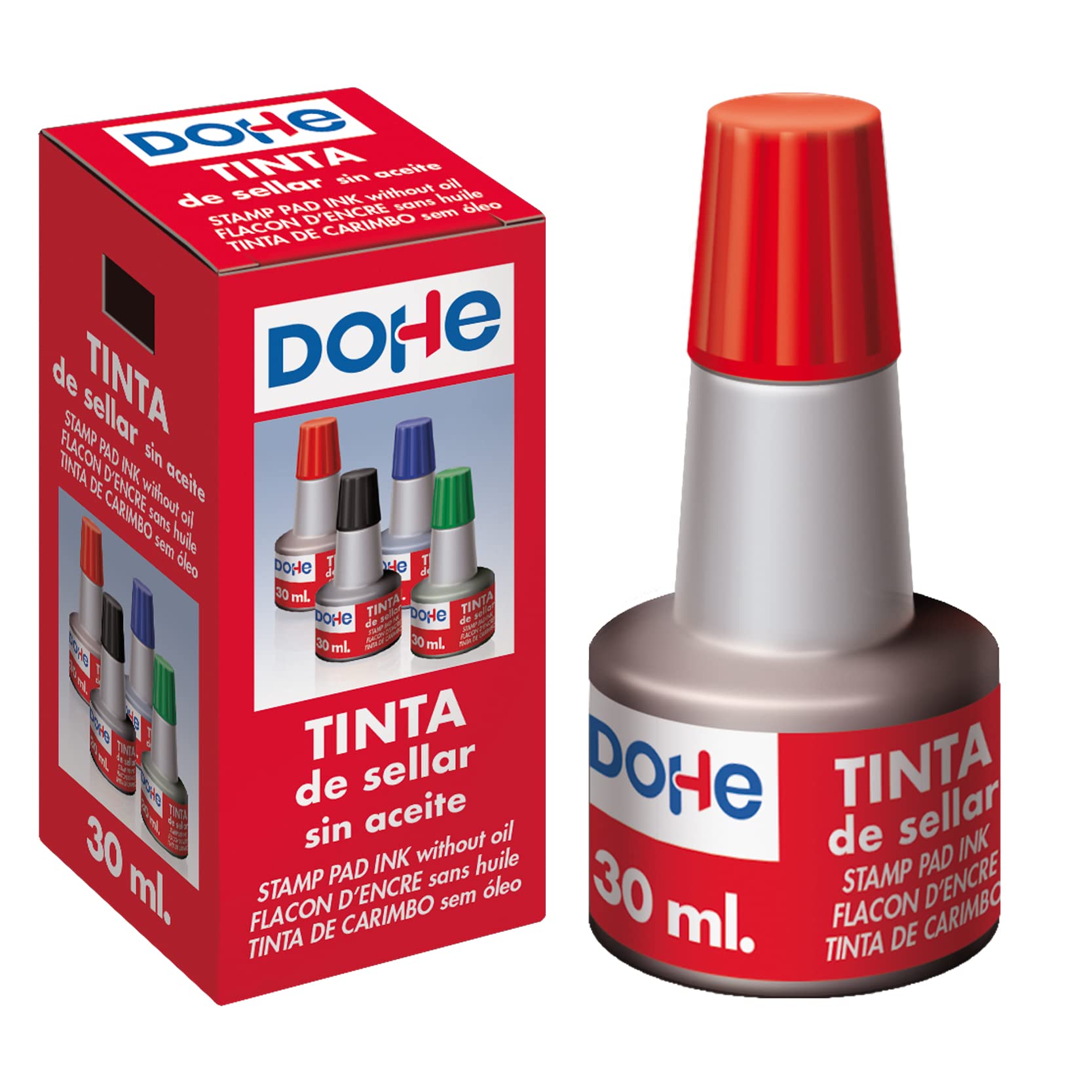 MTL Ink Stamps and Tampons - Red Ink Pad for DIY Crafts, Scrapbooking & Document Stamping | Perfect for Card Making, Paper Projects & Office Use