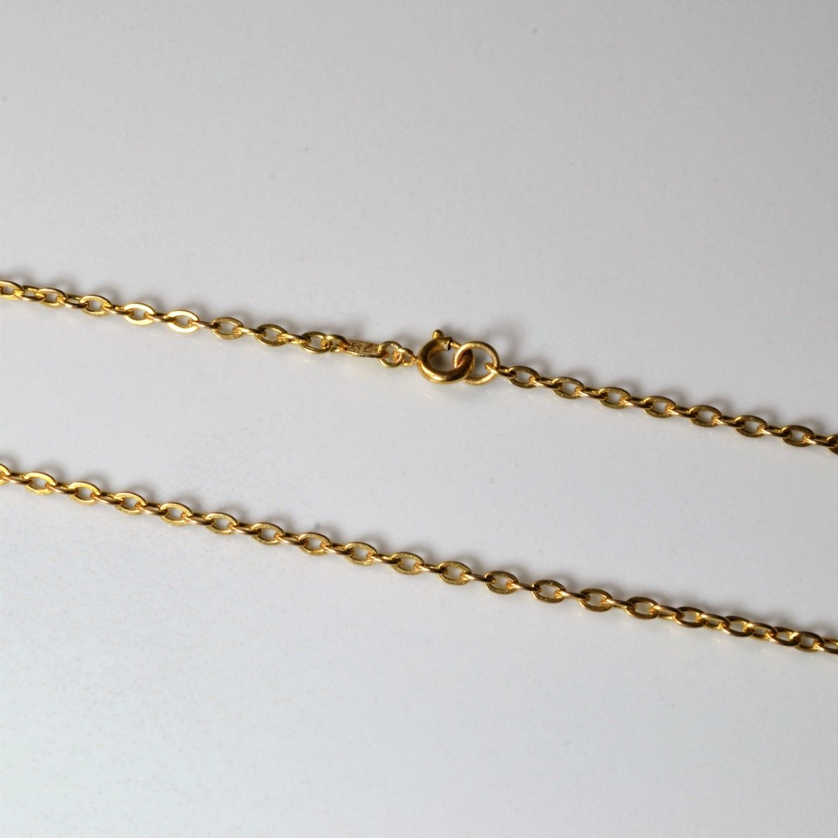 10K Yellow Gold Cable Chain Necklace for Women - 15 Inch Dainty & Elegant Jewelry Gift for Birthday, Anniversary & Valentine's Day