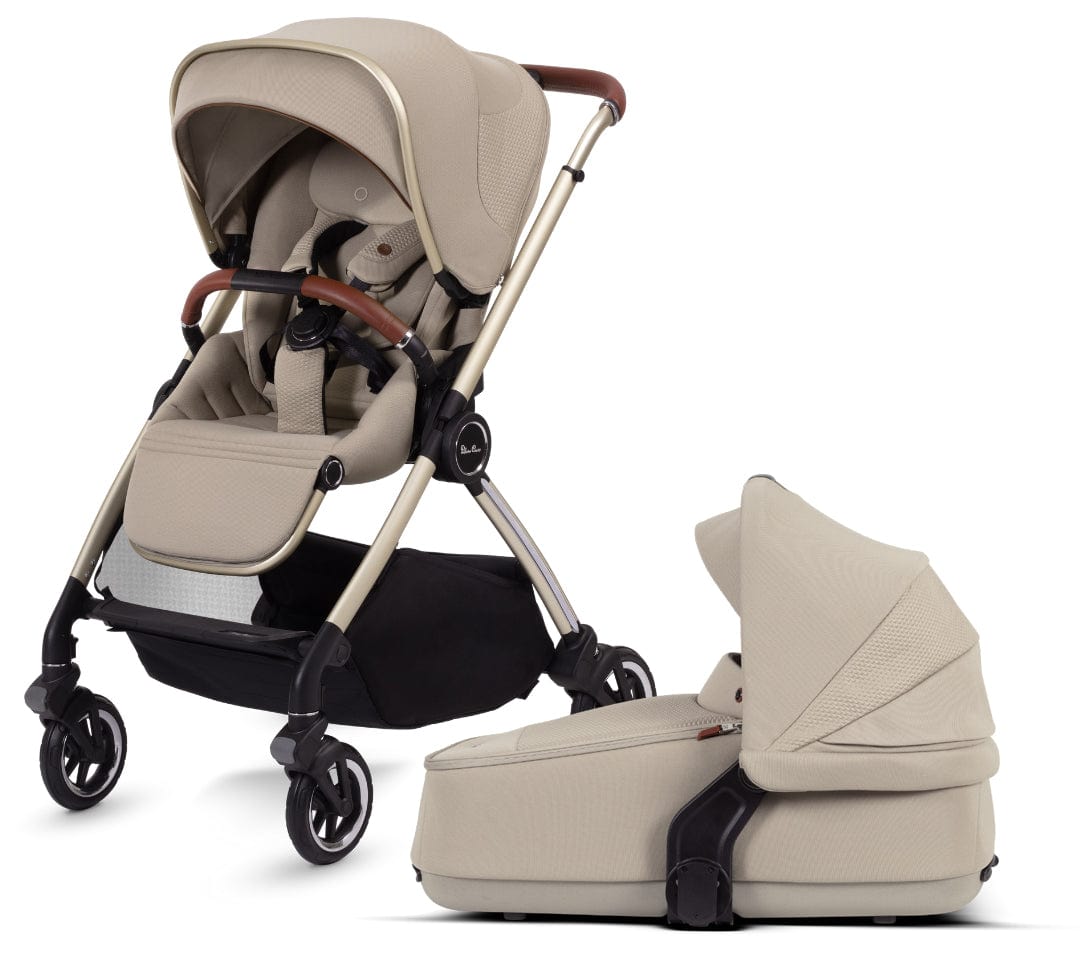Silver Cross Dune Stroller with Compact Bassinet - Lightweight Travel Stroller for Newborns & Toddlers - Perfect for City Walks, Shopping & Air Travel