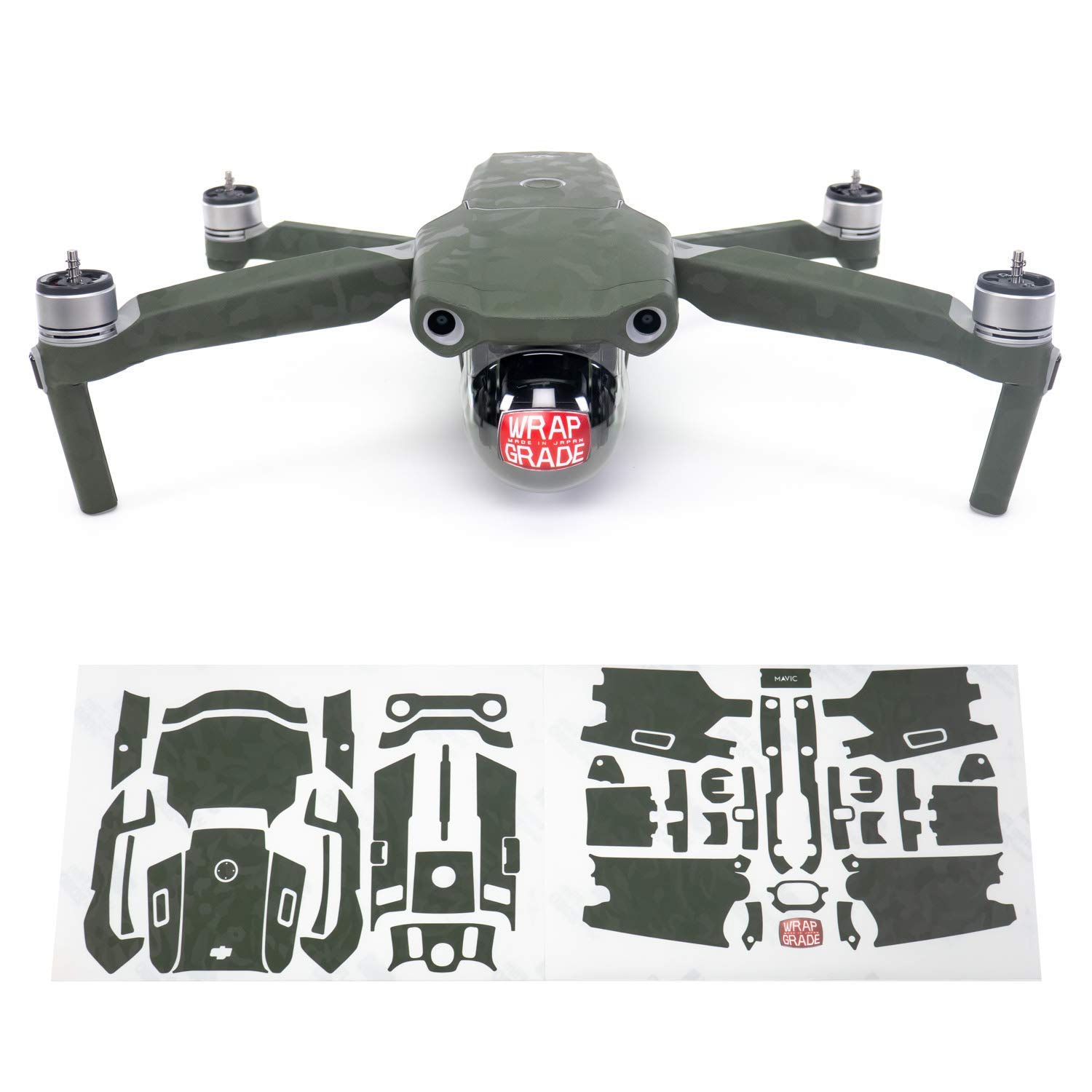 DJI Mavic Air 2 Skin Set - Full Body Wrap (Army Camo) with Remote Controller & 2 Battery Covers | Protective Vinyl Decal for Drone Accessories | Perfect for Outdoor Adventures, Aerial Photography & Travel