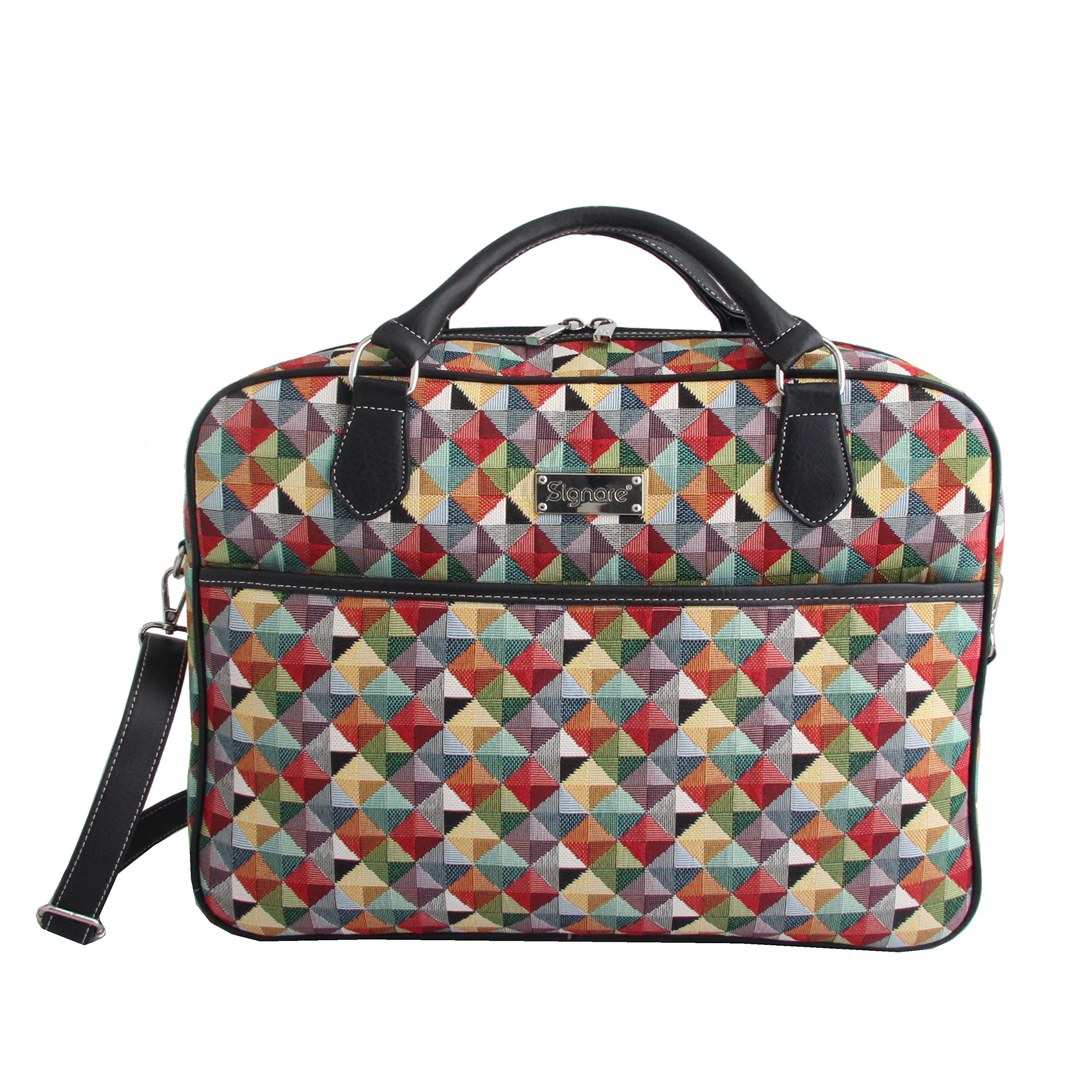 Signare Tapestry Laptop Bag for Women - Stylish Computer Messenger Briefcase for Work, School, and Travel