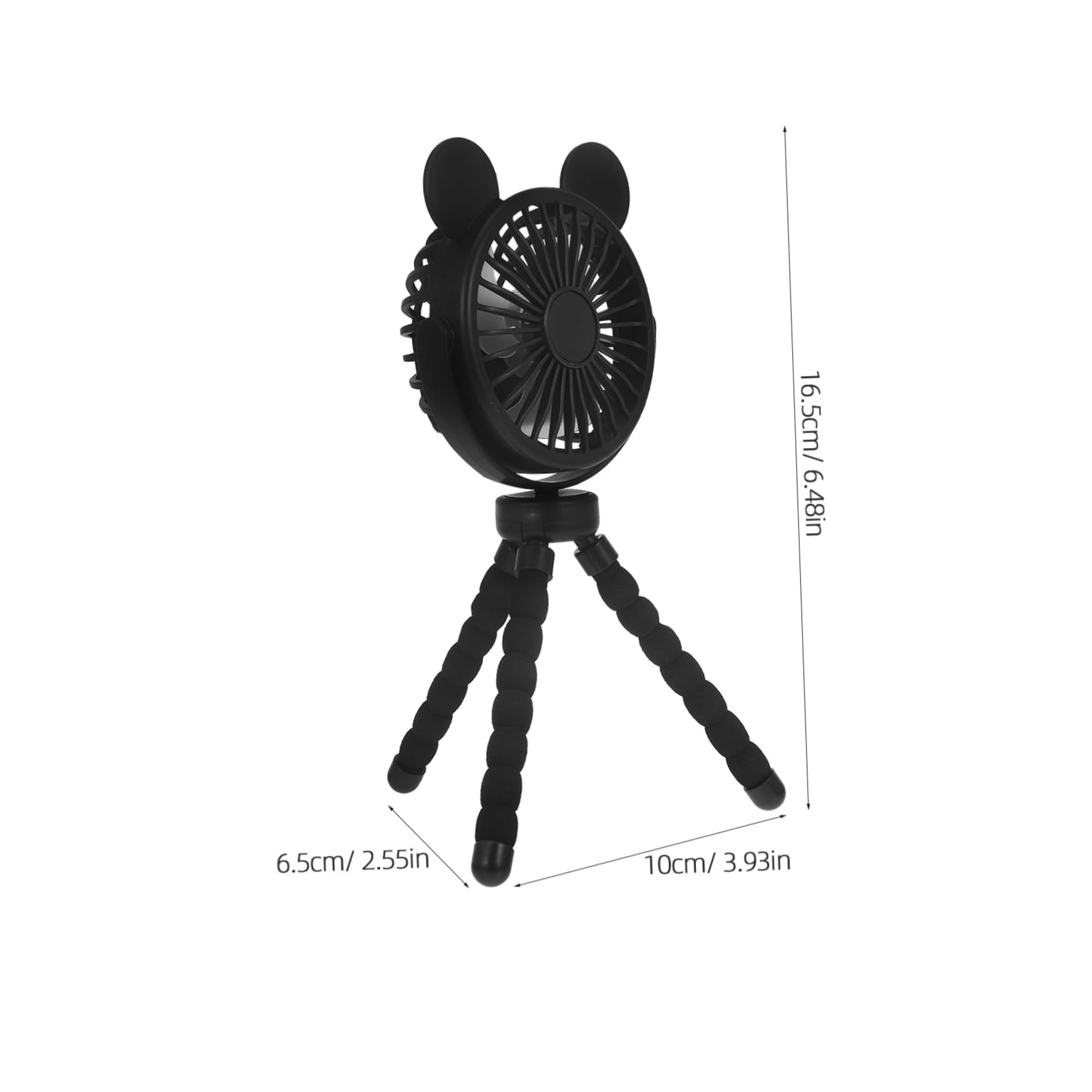 Wakauto 2 Pack Stroller Fan - Portable Rotatable Clip On Fan with Flexible Neck for Baby Stroller, Car Seat & Shopping Cart - Perfect for Outdoor Activities, Travel & Hot Weather