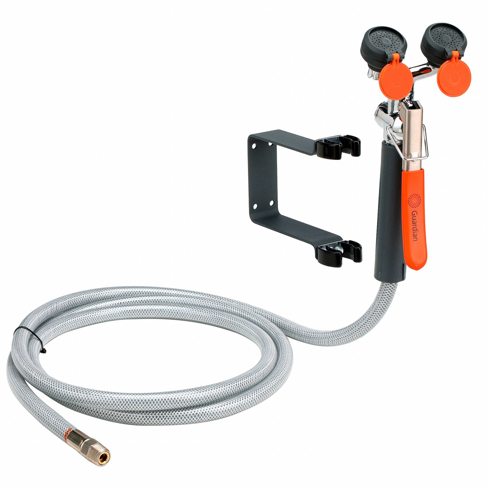 Guardian G5026 Wall Mounted Dual Head Emergency Eyewash & Drench Hose Station - OSHA Compliant Safety Equipment for Labs & Industrial Use