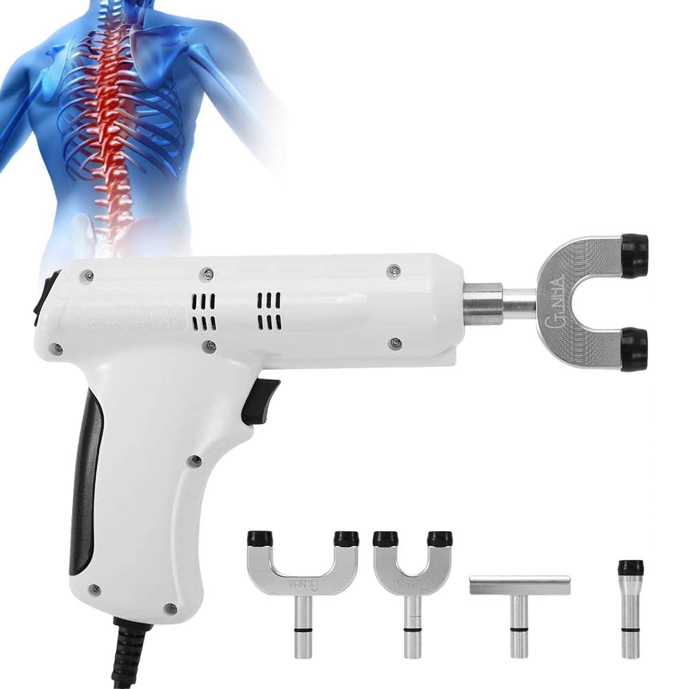 Electric Spine Chiropractor & Massager - 3-Level Adjustable Chiropractic Correction Gun for Deep Tissue Relief - Portable Muscle Relaxation Tool for Back Pain, Neck Tension & Sports Recovery - Perfect for Home, Office & Gym Use
