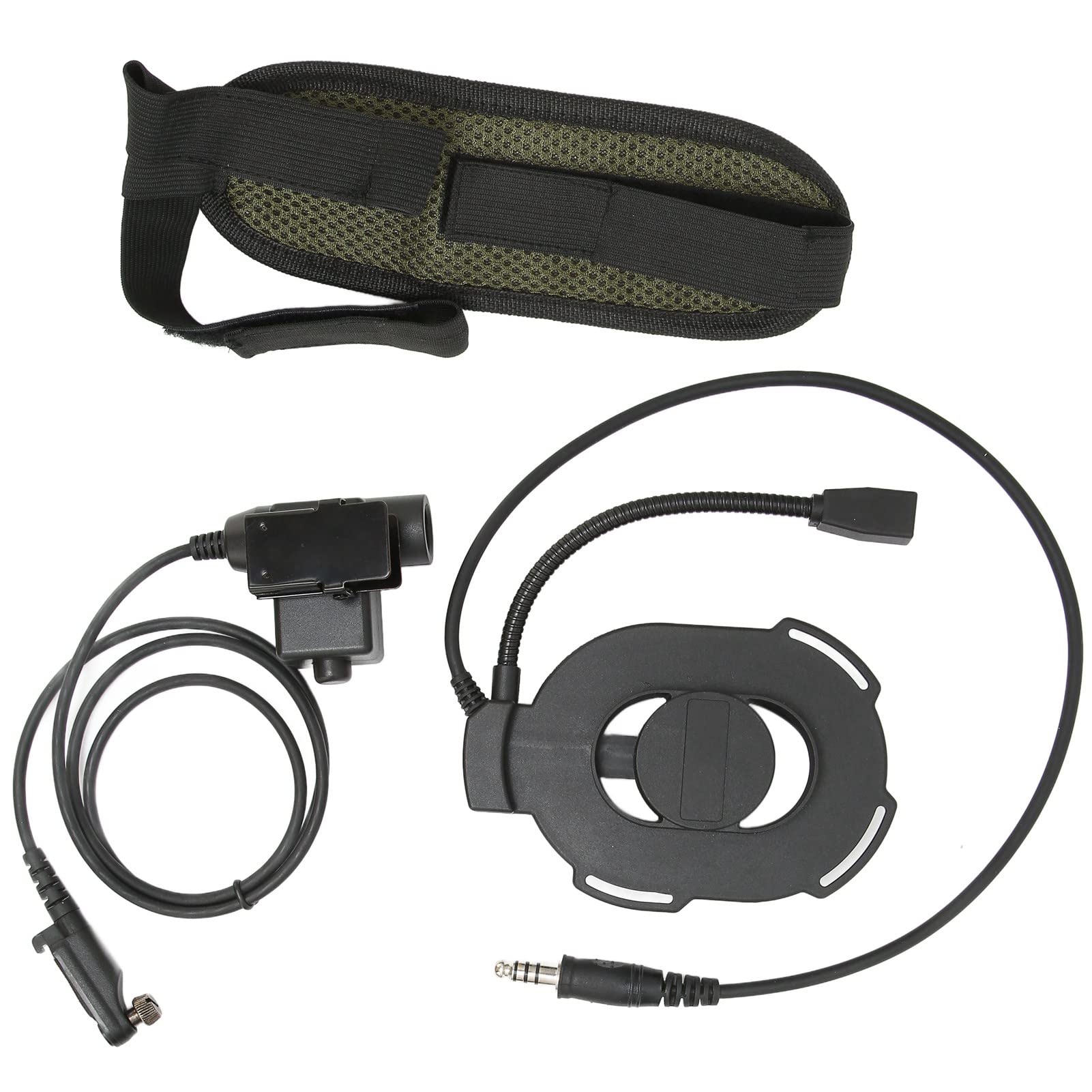 Military Tactical Headset - Cold Resistant, High Strength Adjustable Walkie Talkie Headset for PD602, PD600 & Hytera Radios (Black) - Ideal for Outdoor Adventures, Security Operations & Emergency Communication