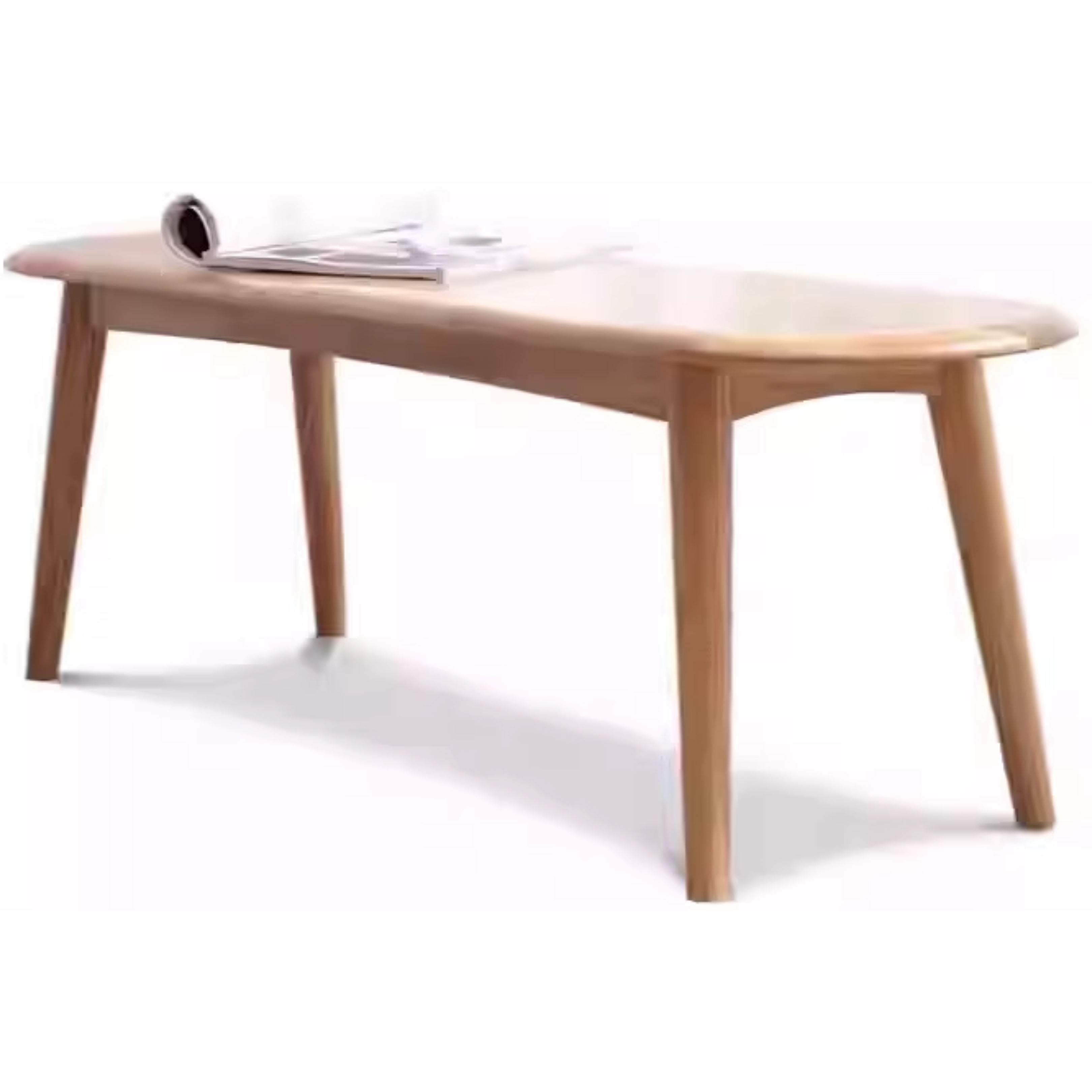 Solid Wood Bench - Oak, Black Walnut, Ash, Cherry - Handcrafted Rustic Stool for Entryway, Kitchen, or Garden Seating