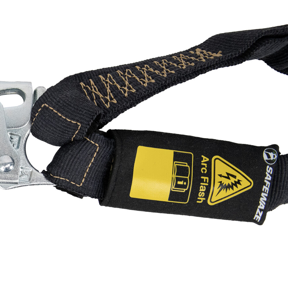 Arc Flash 6' Internal Energy Absorbing Lanyard - Aramid Fiber Dual Leg Safety Harness with Rebar Hooks for Electrical Work & Fall Protection | Perfect for Utility Workers & Construction Sites