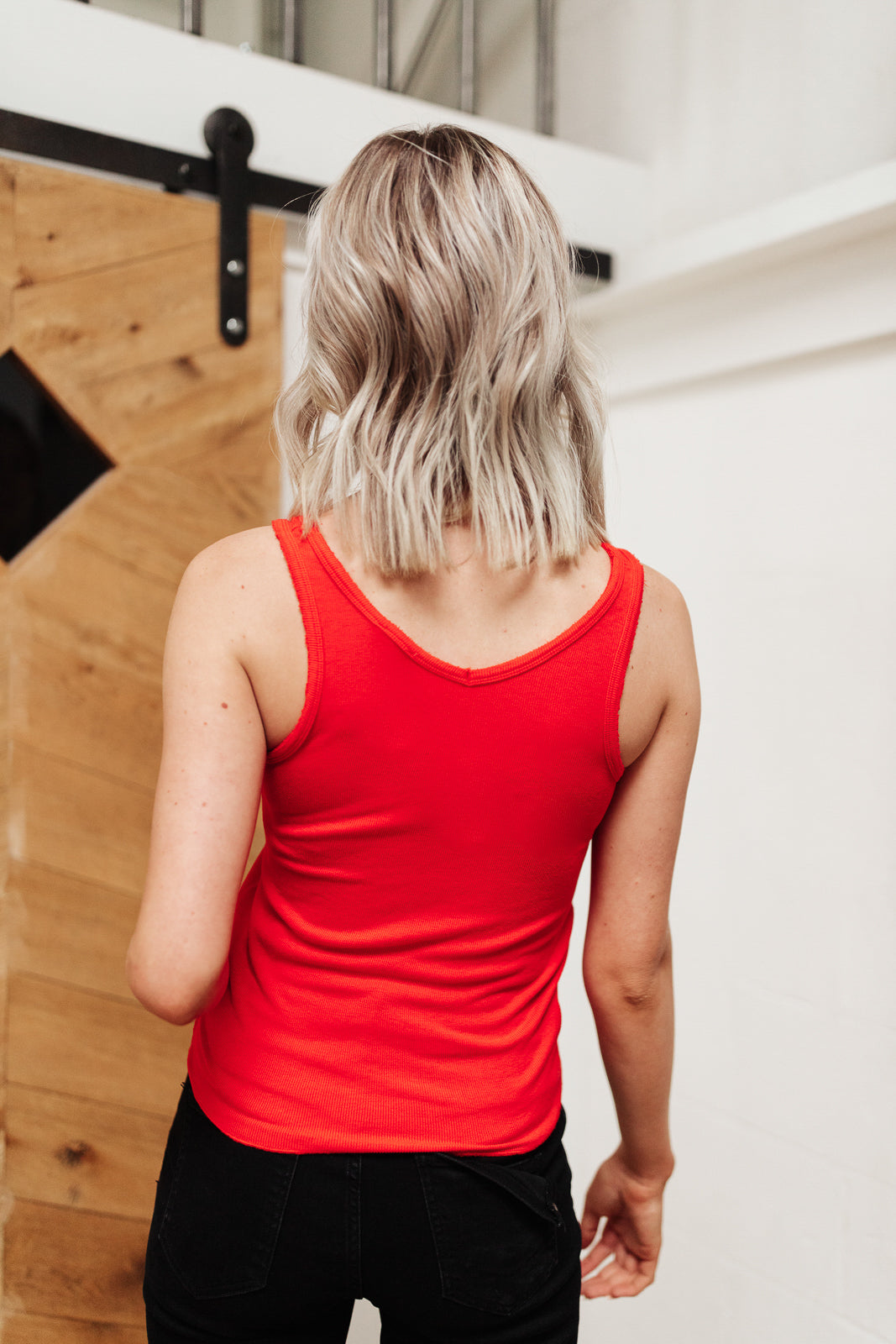 Stay Easy Tank Top in Cherry Red - Soft & Comfortable Women's Casual Shirt for Everyday Wear, Lounge, and Summer Outfits