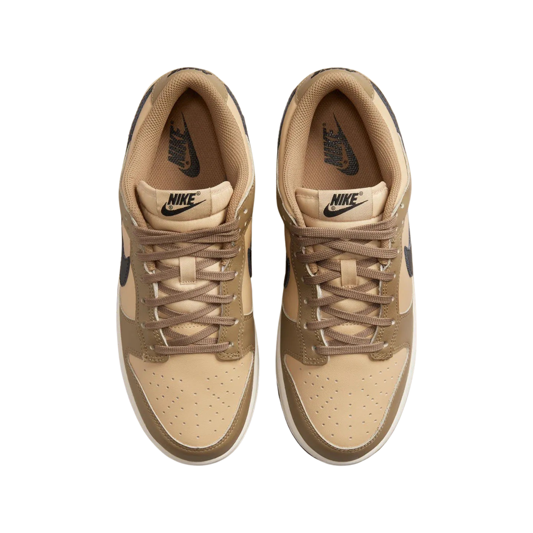 Nike Women's Dunk Low Sneakers - Dark Driftwood/Black/Sail Colorway | Casual Streetwear Shoes for Women | Perfect for Everyday Wear, Gym & Urban Fashion