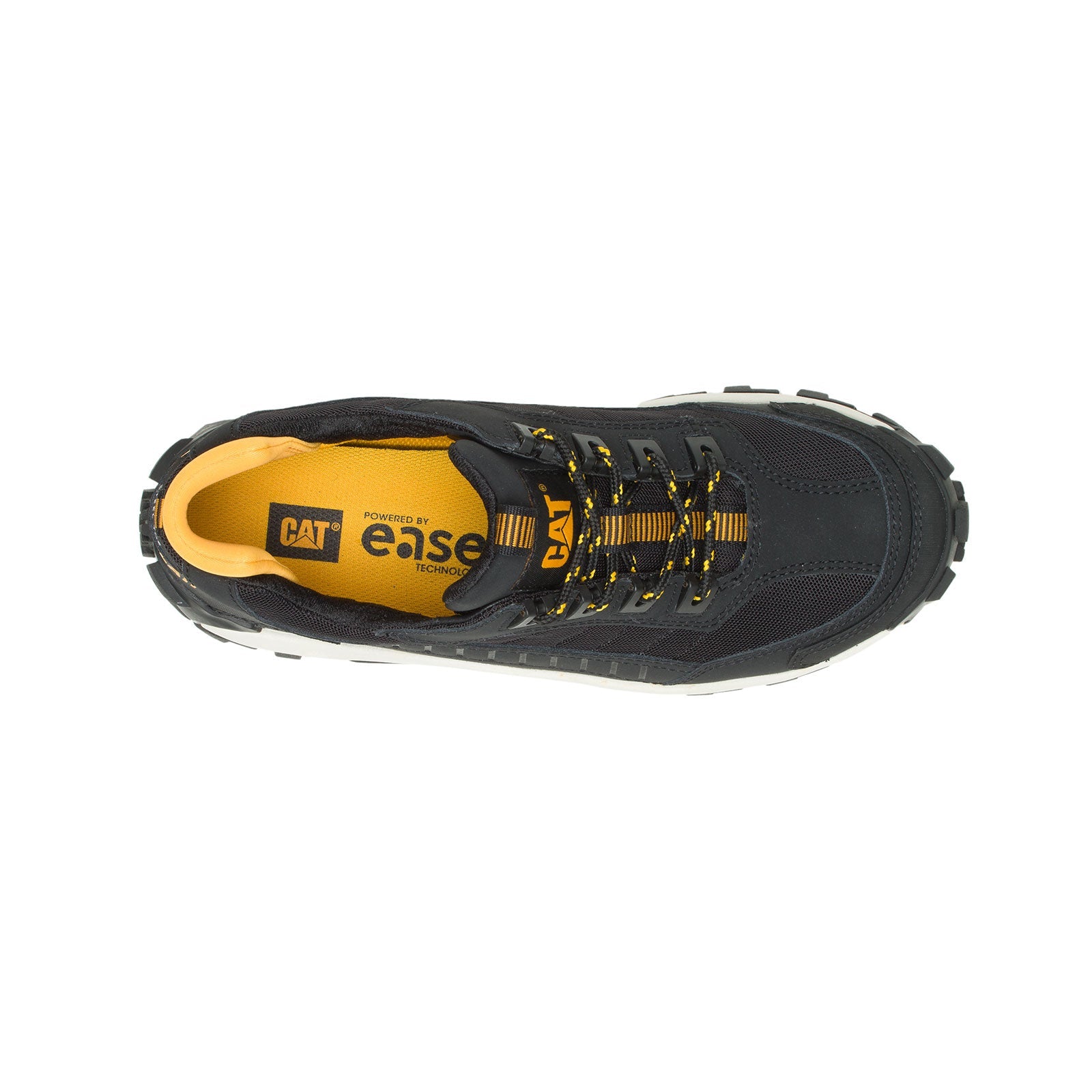 Invader Steel Toe Work Shoes for Men - Black & White Safety Boots for Construction, Warehouse & Industrial Work