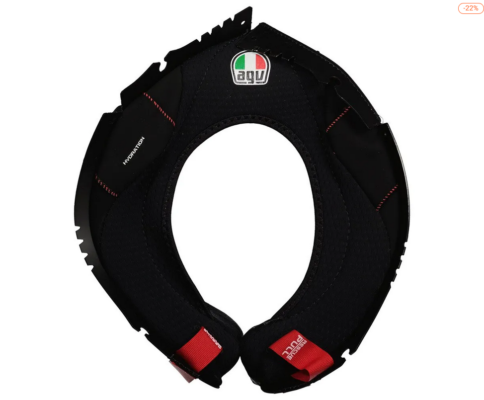 AGV Pista GP R Motorcycle Helmet Cheek Pads - Black Replacement Pads for Racing & Track Use