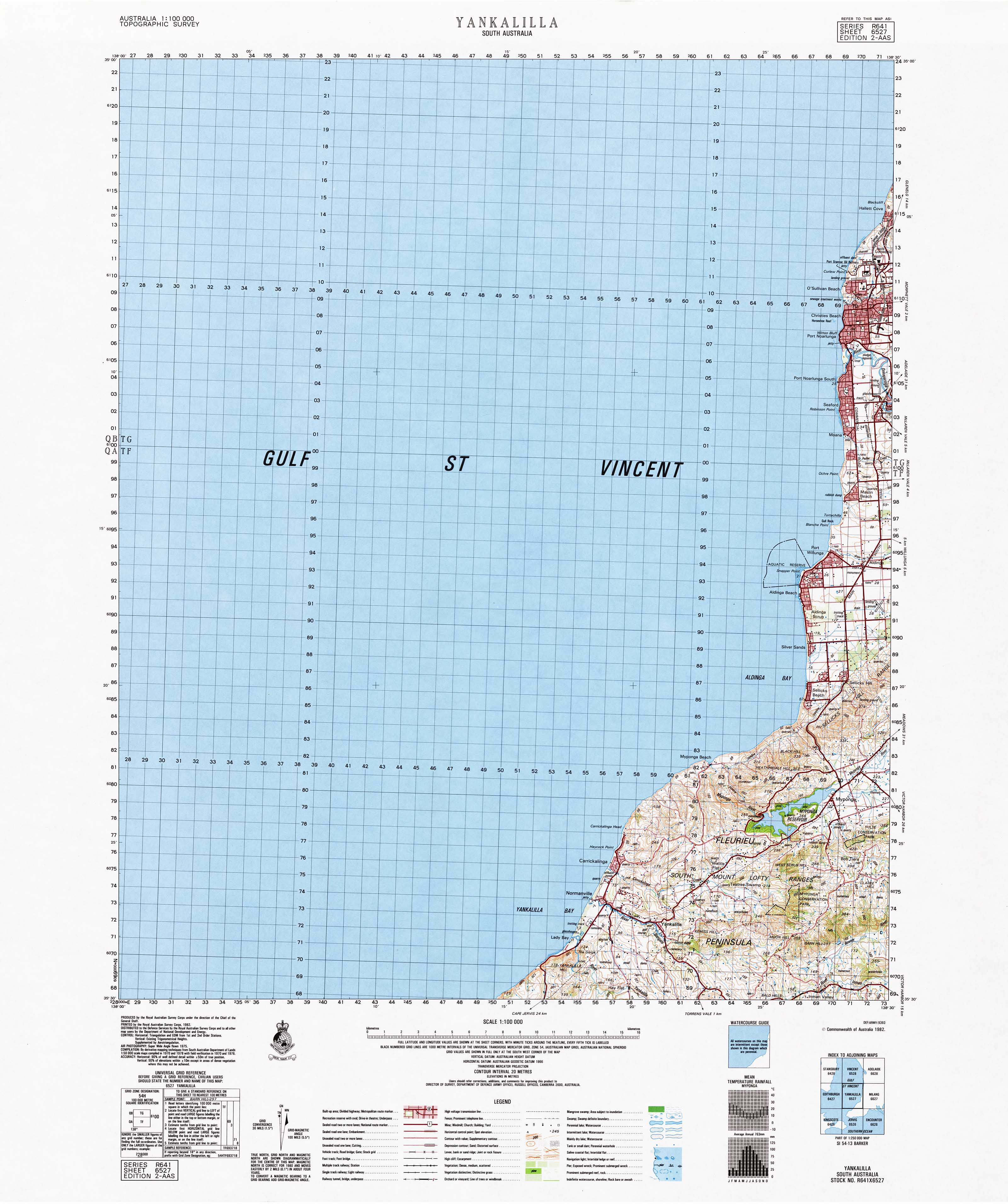 6527 Yankalilla 1:100,000 Scale Topographic Map - Detailed Hiking, Camping & Outdoor Adventure Navigation for South Australia