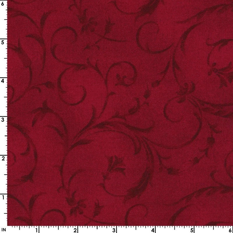 Maywood Studio MASQB100 R Beautiful Backing Fabric - Crimson Red for Quilting, Home Decor & DIY Crafts