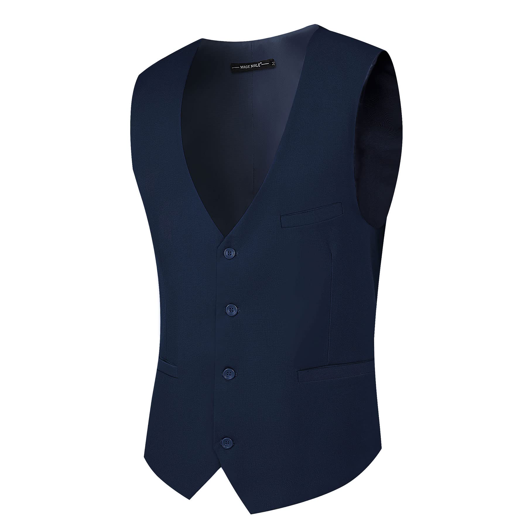 Premium Slim Fit Men's 3-Piece Suit Set - Single Button Tuxedo Blazer, Vest & Dress Pants for Wedding, Party & Formal Events | Business & Evening Occasions
