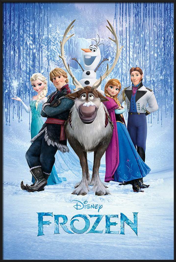 Frozen Disney Movie Poster Print - Framed Wall Art Decor (24