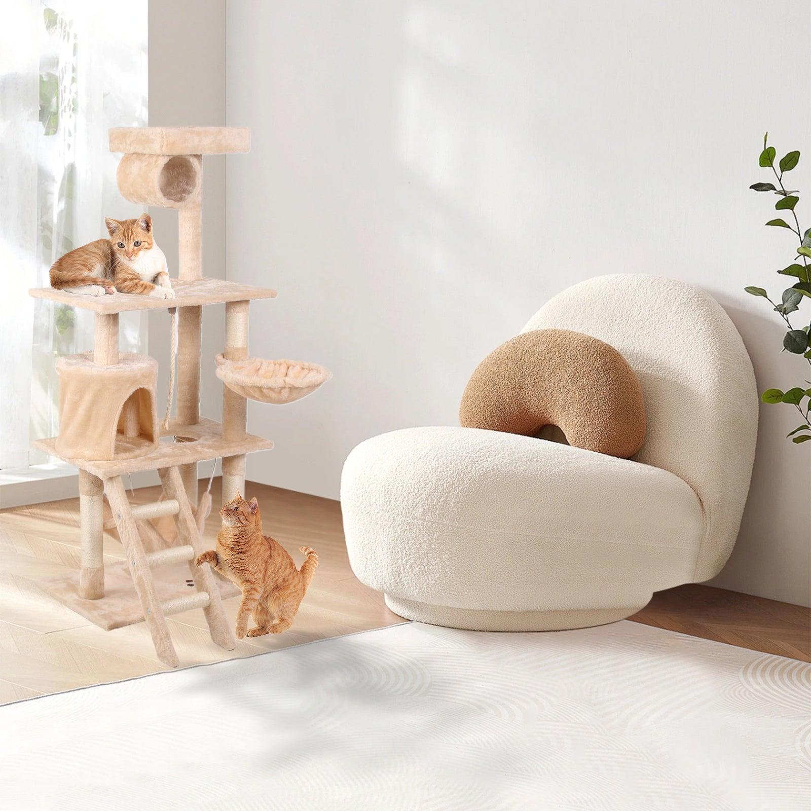 Premium Cat Climbing Frame with Scratching Posts - Multi-Level Cat Tree for Indoor Kittens & Adult Cats - Perfect for Play, Exercise & Relaxation in Home, Apartment or Office