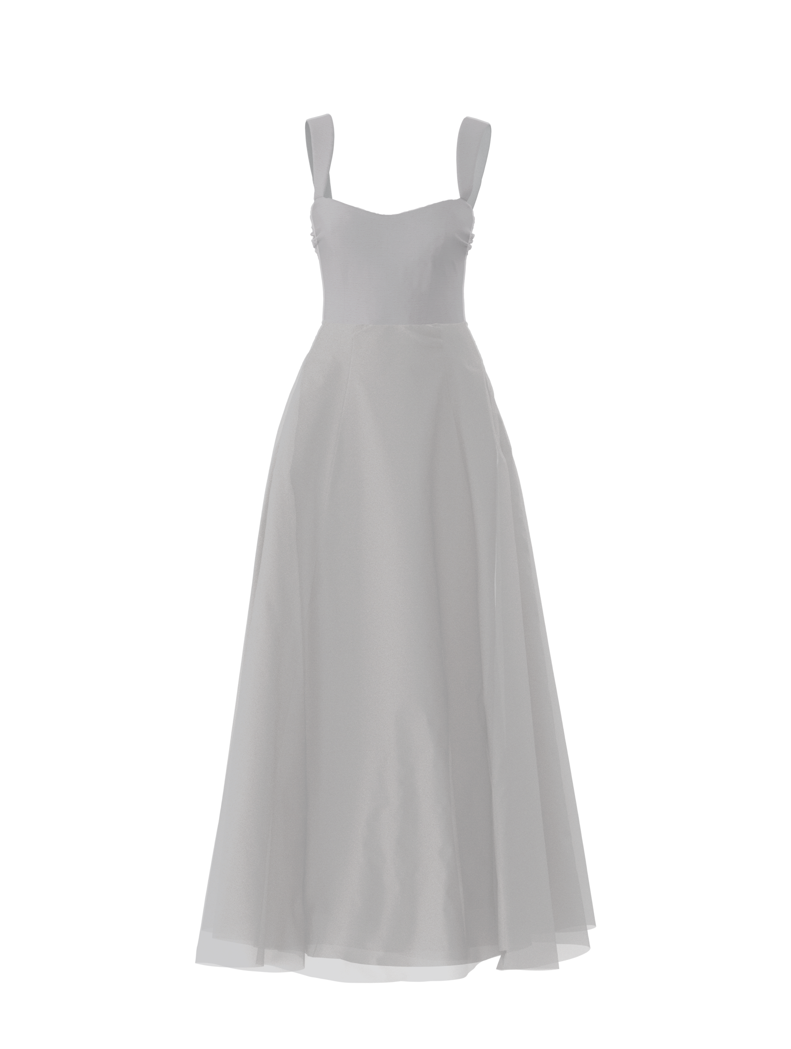Alexis & Cerisa Platinum Bodice and Skirt Set - Elegant Formal Wear for Prom, Wedding, and Special Occasions
