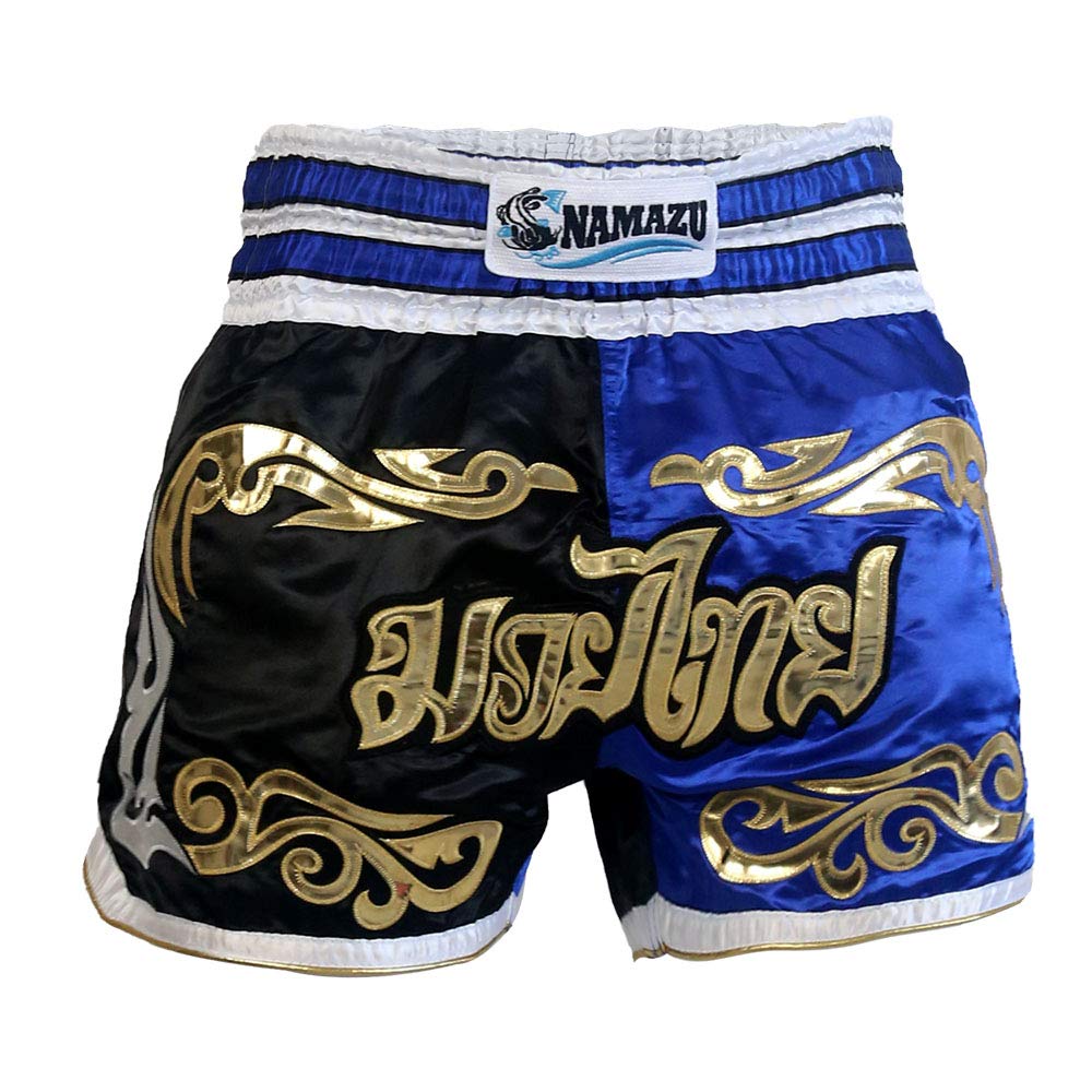 NAMAZU Muay Thai Shorts for Men & Women - Premium MMA, Boxing, Kickboxing Training Shorts | Ideal for Gym Workouts, Martial Arts & Combat Sports