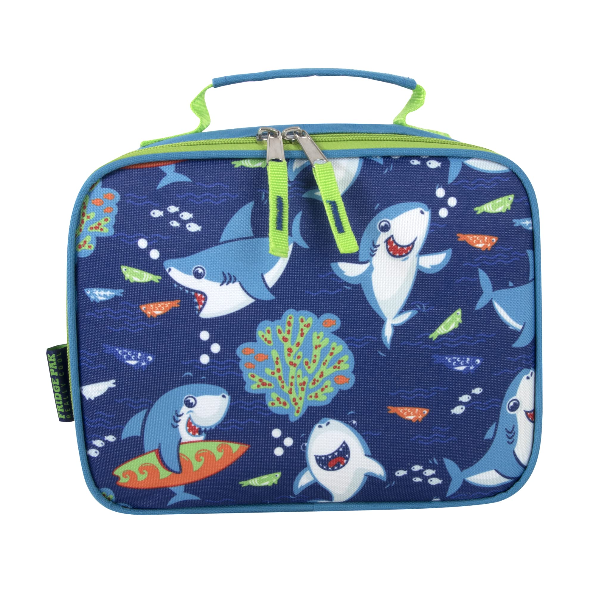 Trail Maker Insulated Kids Lunch Box for Boys & Girls - Leak Proof School Lunch Bag for Camp, Sports & Outdoor Activities | Fun Snarky Sharkies Design | Perfect for School, Picnics & Travel