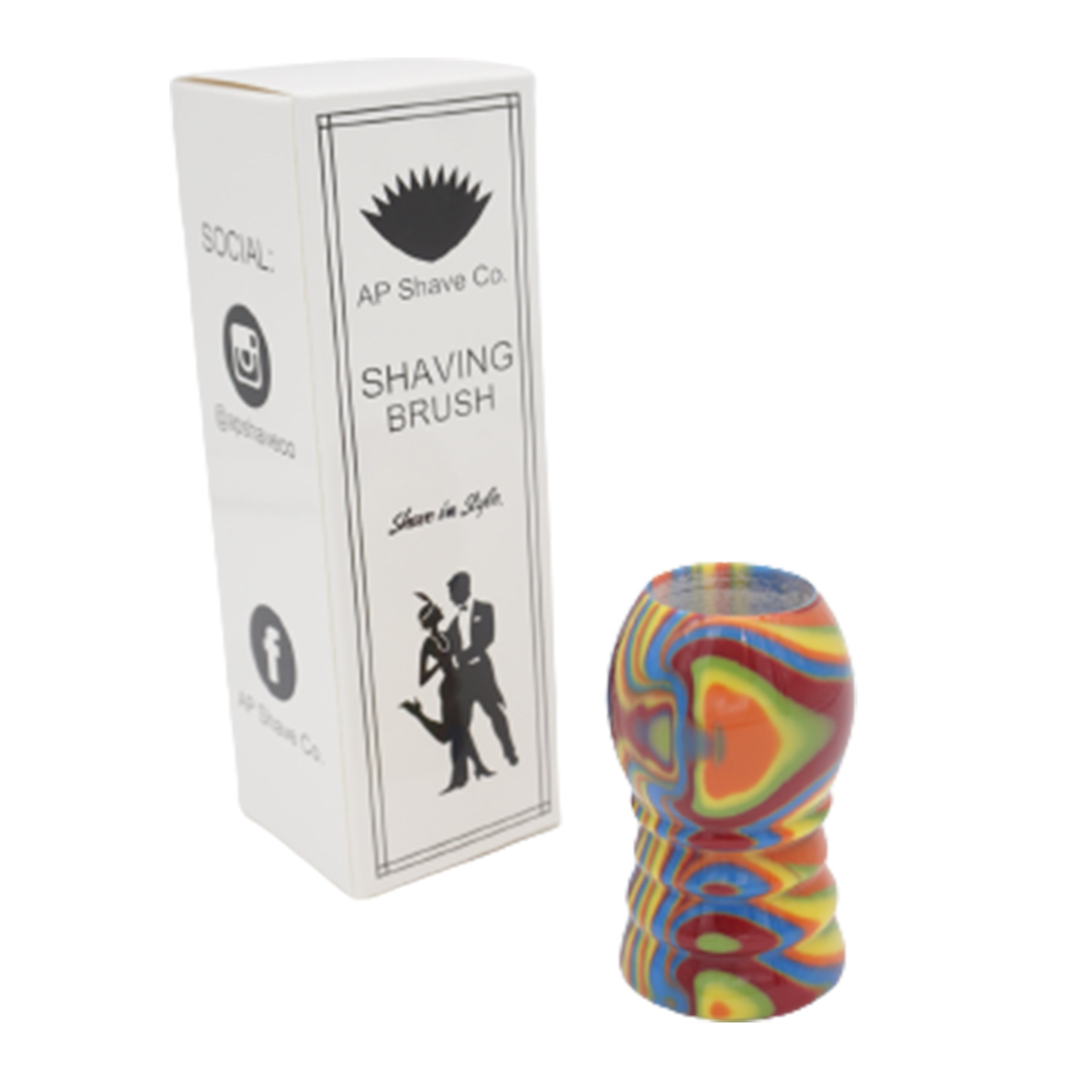 Premium Disco Handcrafted Shaving Brush Handle - Fits 20mm & 22mm Knots - Perfect for Wet Shaving, Grooming Kits & Luxury Bathroom Essentials