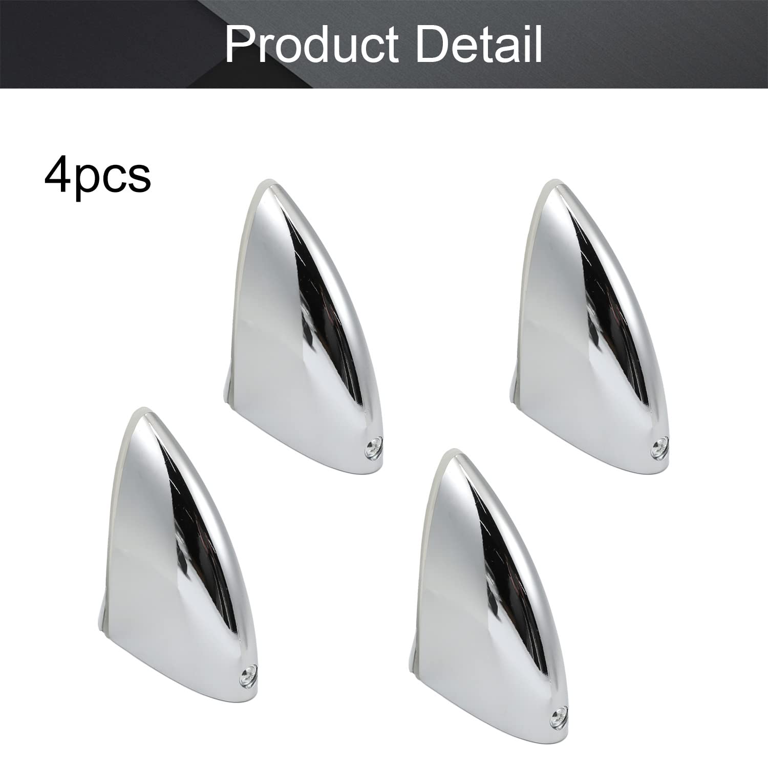 MroMax 4Pcs Adjustable Zinc Alloy Shelf Brackets for Wood/Glass - Heavy Duty Wall Mounted Clamps (3-33mm Thickness) - Eagle Beak Design with Glossy Finish - Perfect for Floating Shelves, Kitchen Storage & Bathroom Organizing