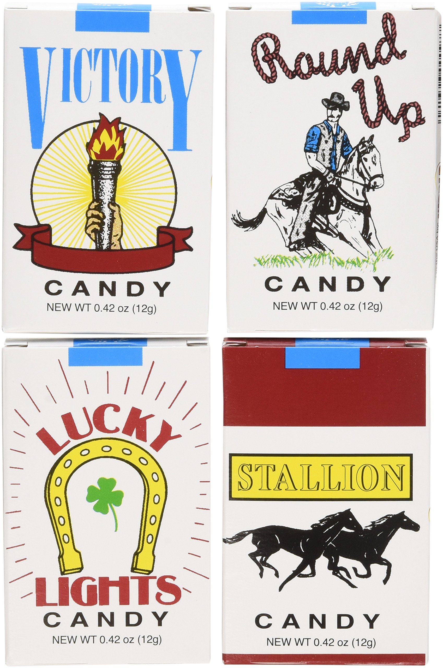 Retro Candy Cigarettes - Pack of 24 Boxes | Classic Novelty Candy for Parties, Halloween, and Vintage-Themed Events