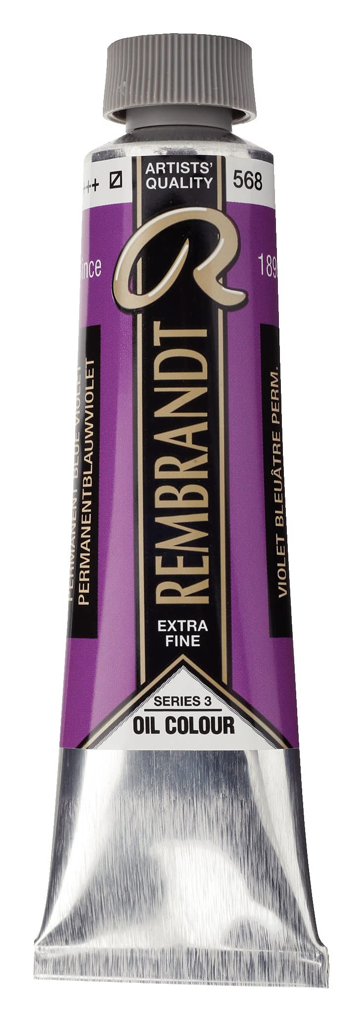Rembrandt Permanent Blue Violet Oil Paint - 1 Count (Pack of 1) - Professional Artist Grade for Canvas Painting, Portraits & Fine Art - Rich Pigment & Smooth Texture