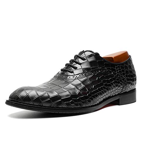 Premium Men's Ligustel Oxford Dress Shoes - Genuine Alligator Leather Handmade Red Bottom Formal Shoes for Business, Weddings & Special Occasions