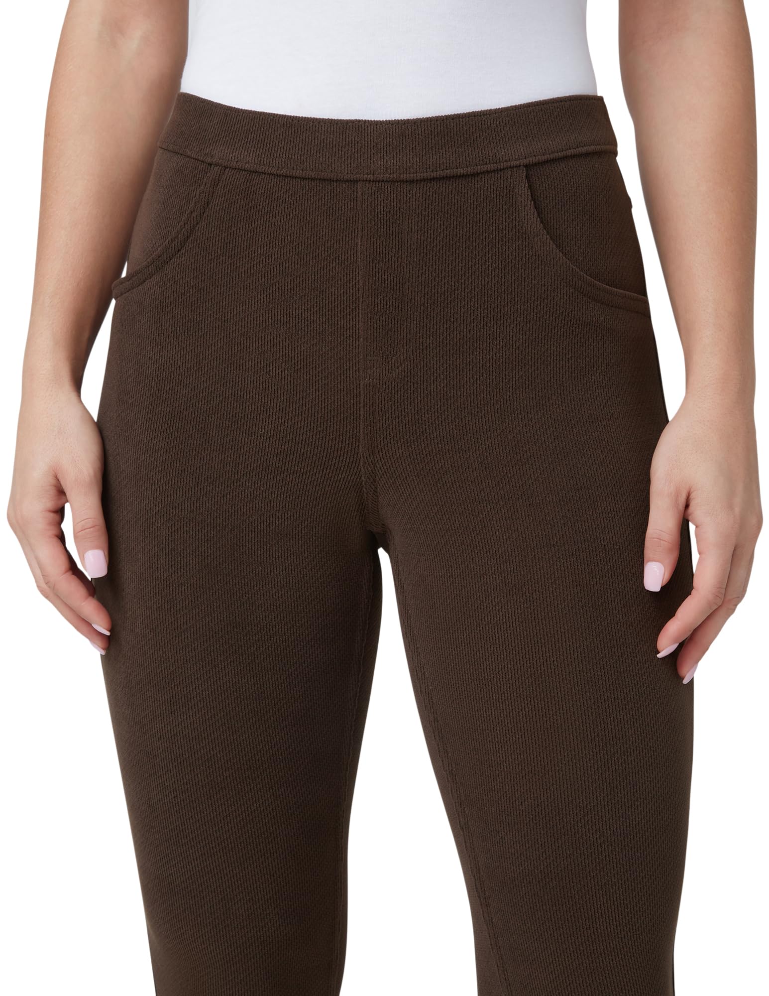 HUE Women's Soft Twill Jean Style Leggings - Comfortable Stretchy Jeggings for Everyday Wear | Perfect for Work, Yoga & Casual Outfits