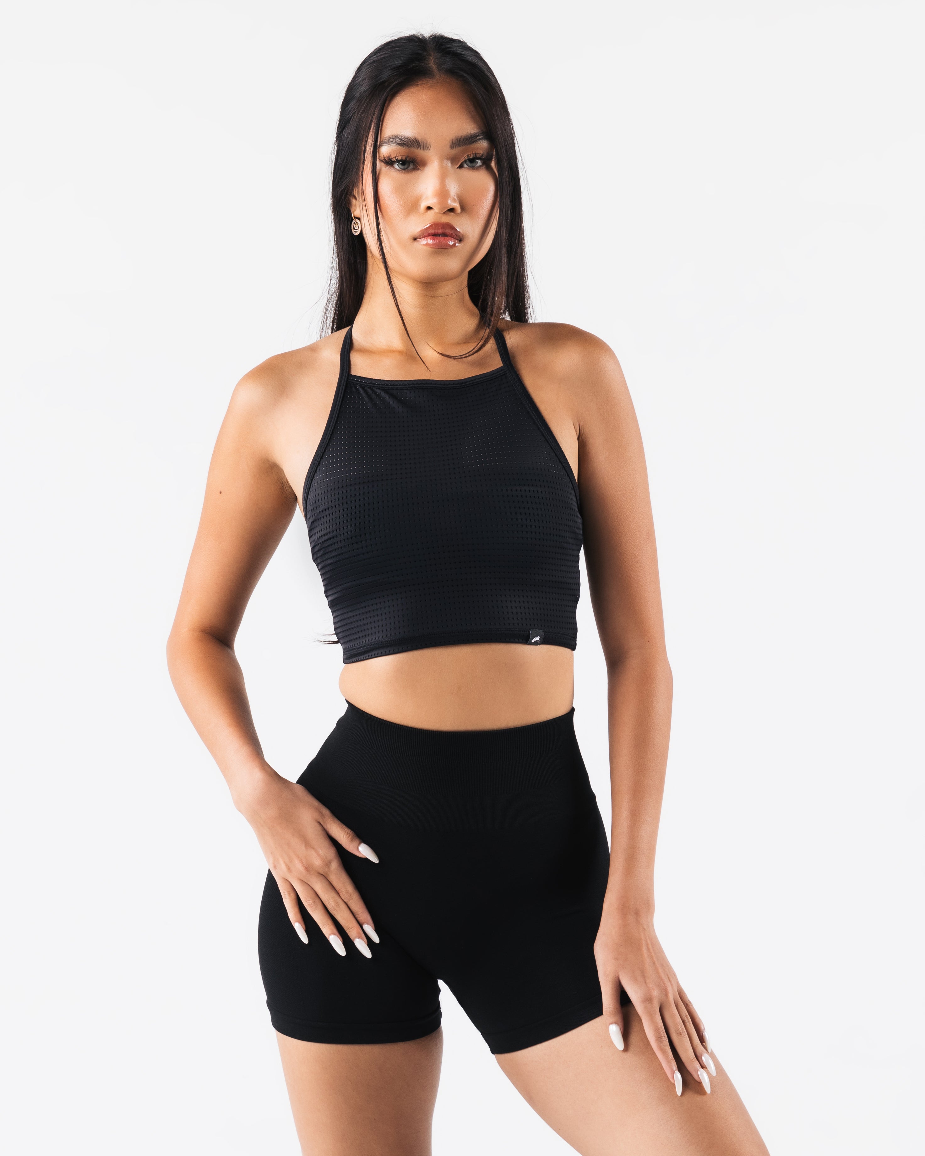 Stylish Margo Mesh Tank Top in Black - Perfect for Casual Wear, Layering & Summer Outfits