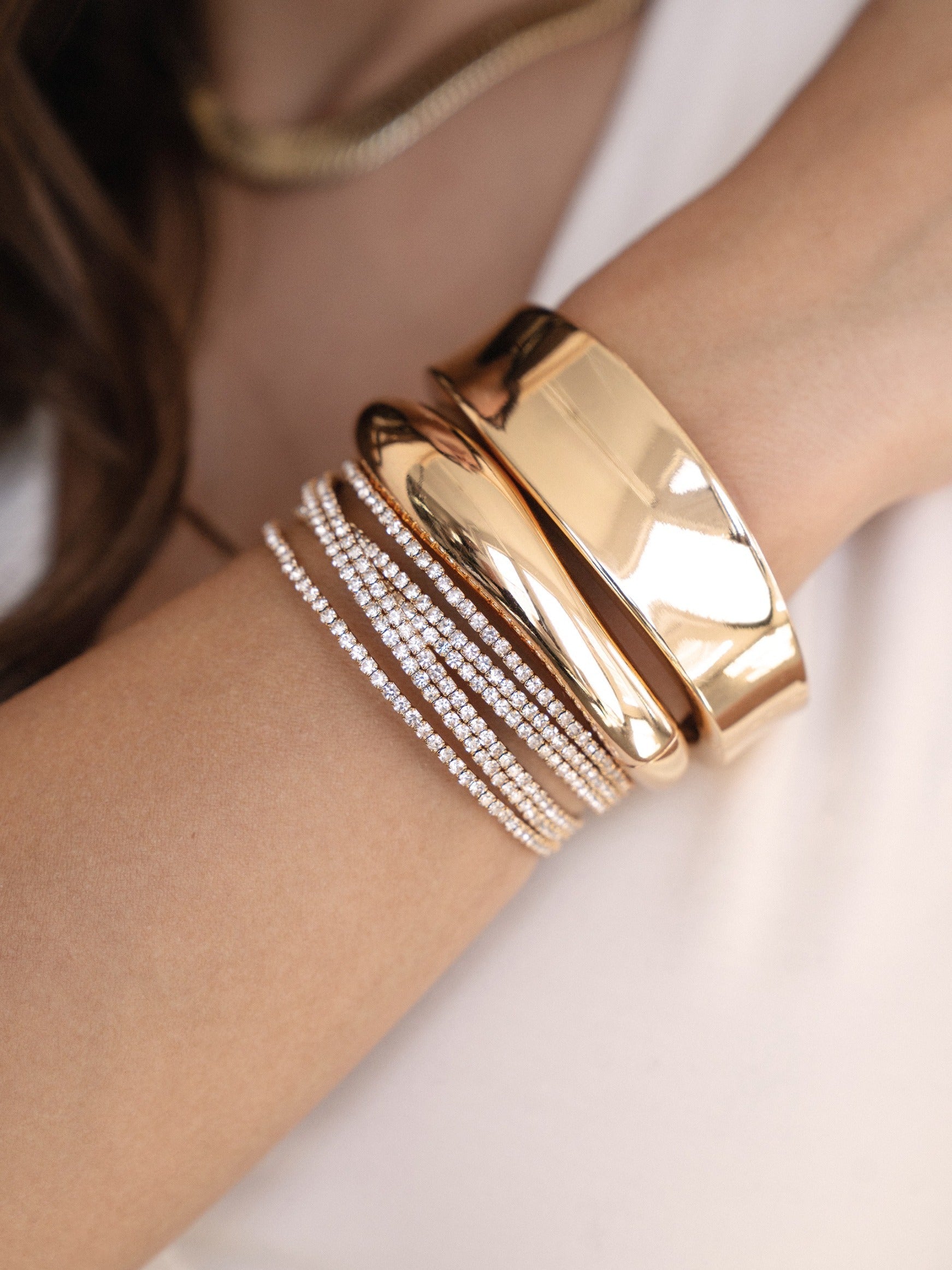 Dreamy Dome Bangle - Elegant Stackable Bracelet for Women | Perfect for Everyday Wear, Layering & Special Occasions