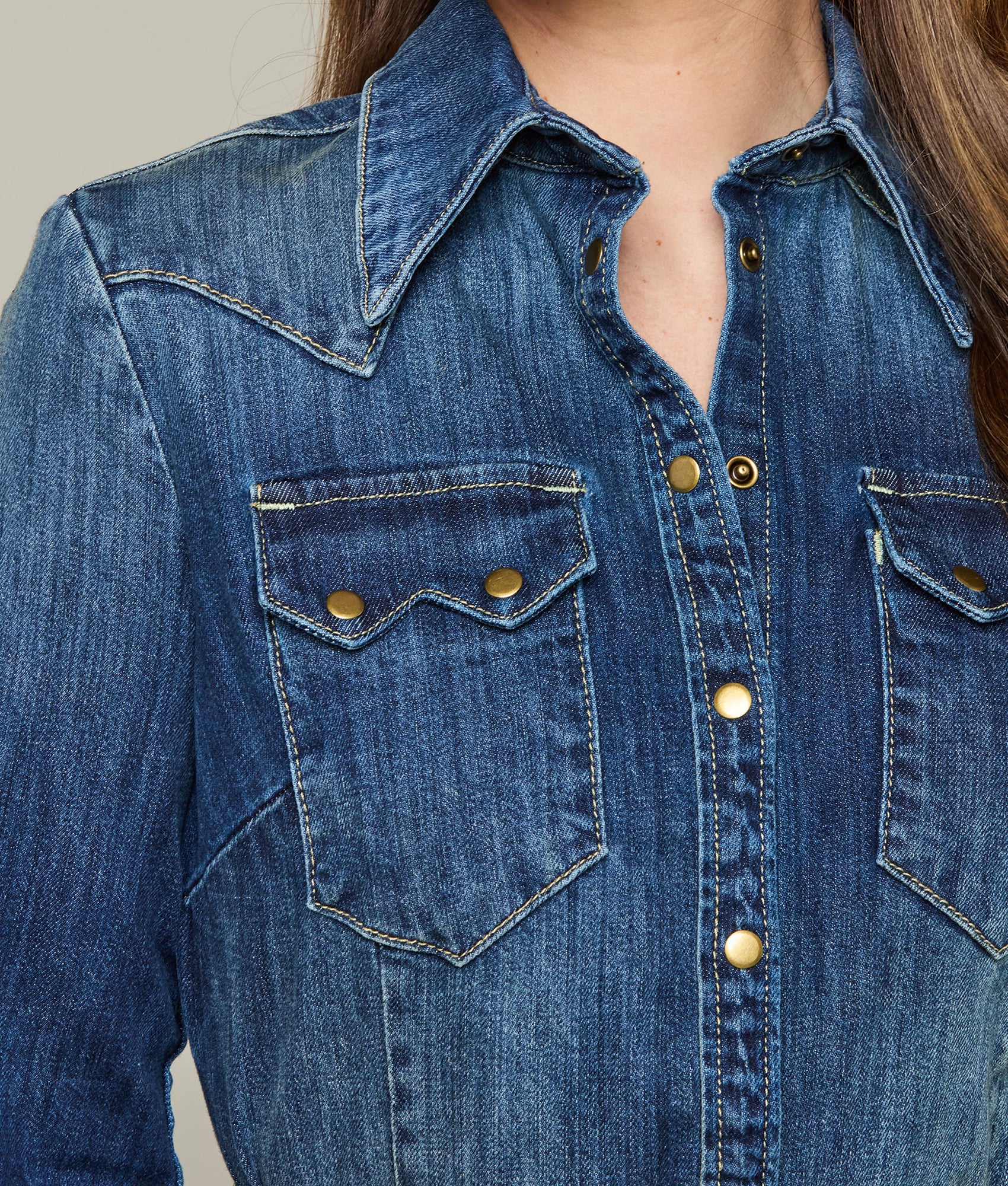Long Denim Duster Coat - Medium Wash Distressed Denim Jacket for Women | Casual Outerwear for Fall & Spring | Perfect for Layering, Street Style & Everyday Wear