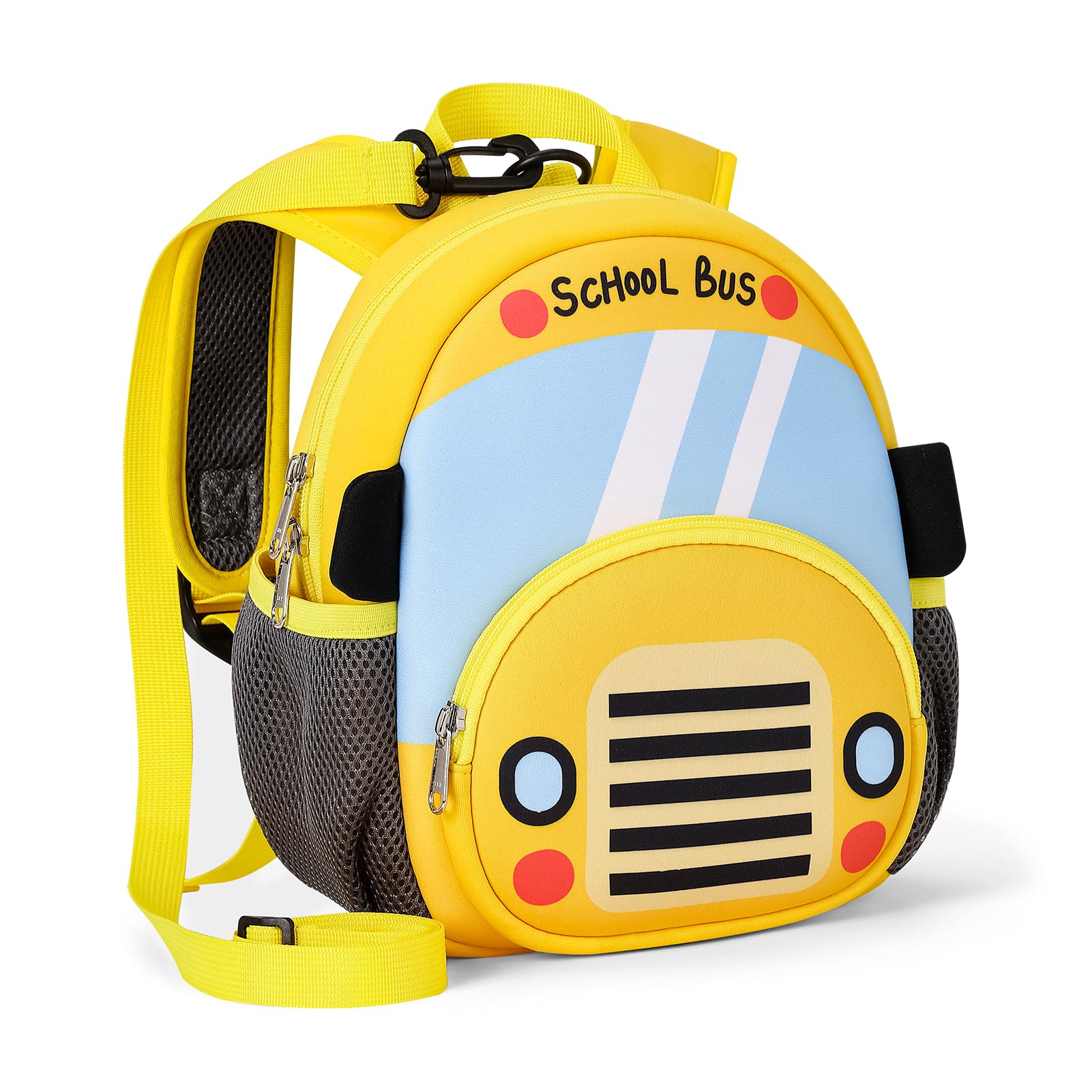 Mibasies Toddler Backpack with Leash for Boys & Girls Ages 1-3 - 9 Inch Mini Kids Travel Backpack for Car Rides, Airplane Trips & Outdoor Adventures