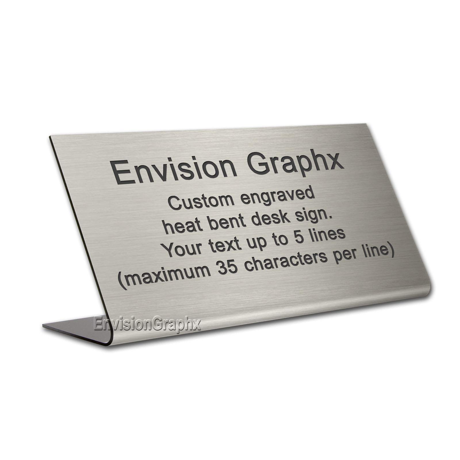 4x8 Custom Engraved Lobby Desk Sign - Personalized Office Nameplate for Reception & Business Entrance - Perfect for Corporate Offices, Hotels, and Professional Spaces