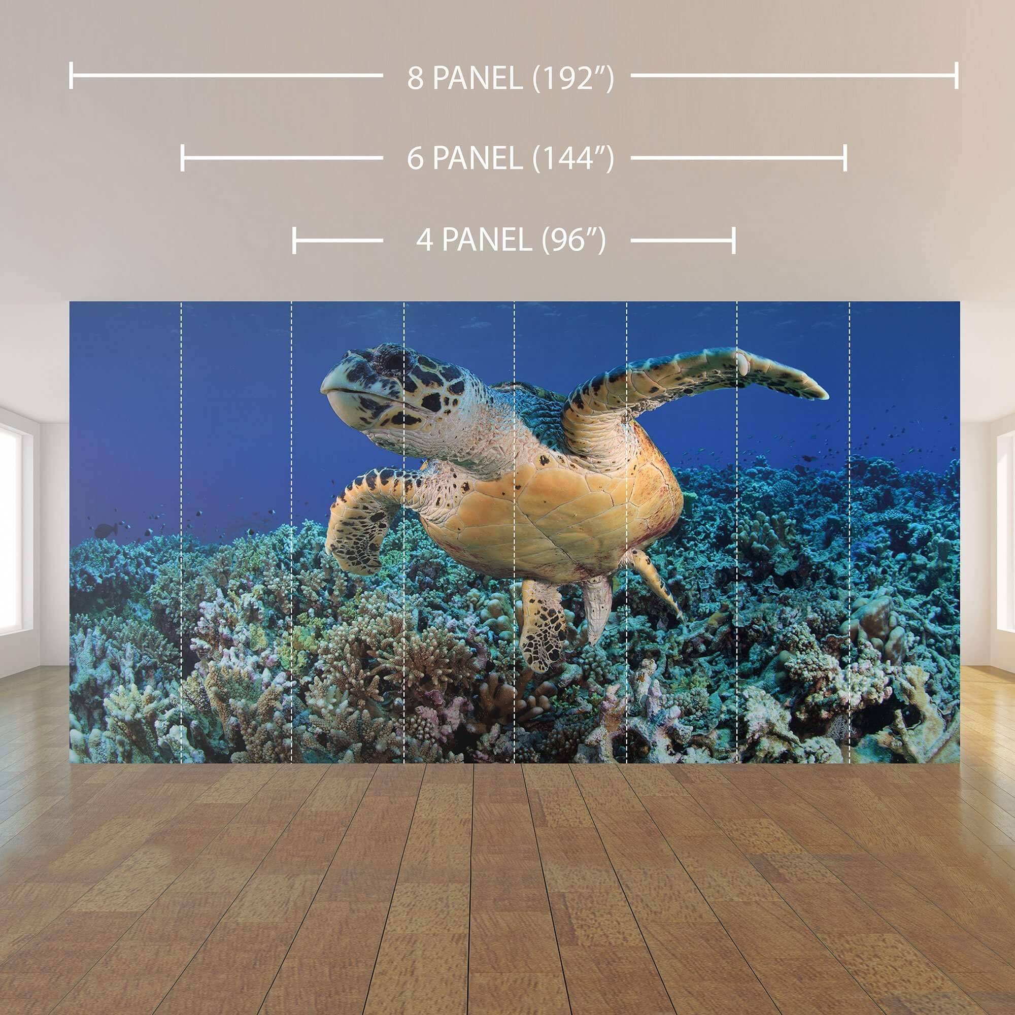 Blue Turtle Peel and Stick Removable Wall Mural 0707 - Self-Adhesive Wall Decal for Kids Room, Nursery, Playroom & Home Decor - Easy to Apply & Remove